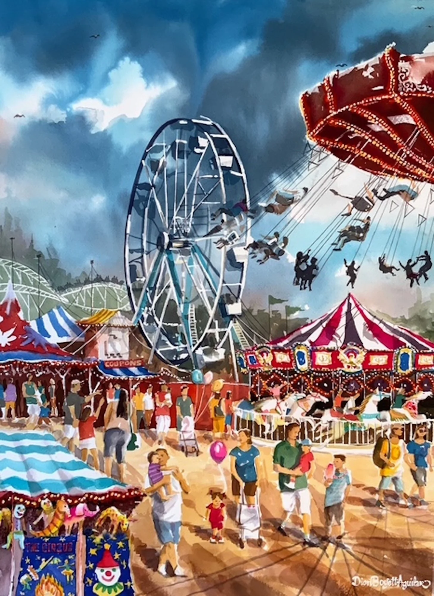 Dion Boyett Aguilar, Before the Rain 22"x16.5"