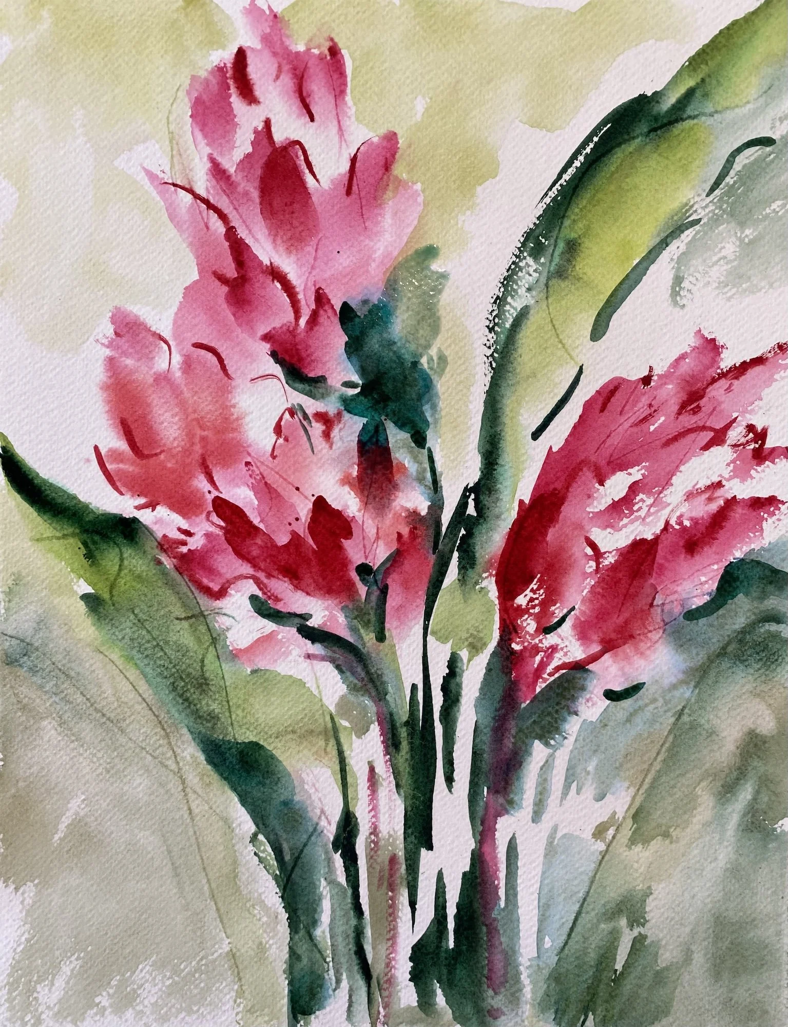 Arlene Woo, Pink Ginger 13.25 x11