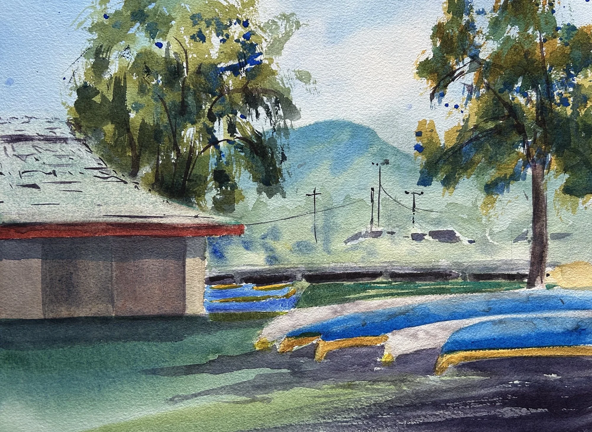 Donna Sommer, Canoes at Rest 18x22