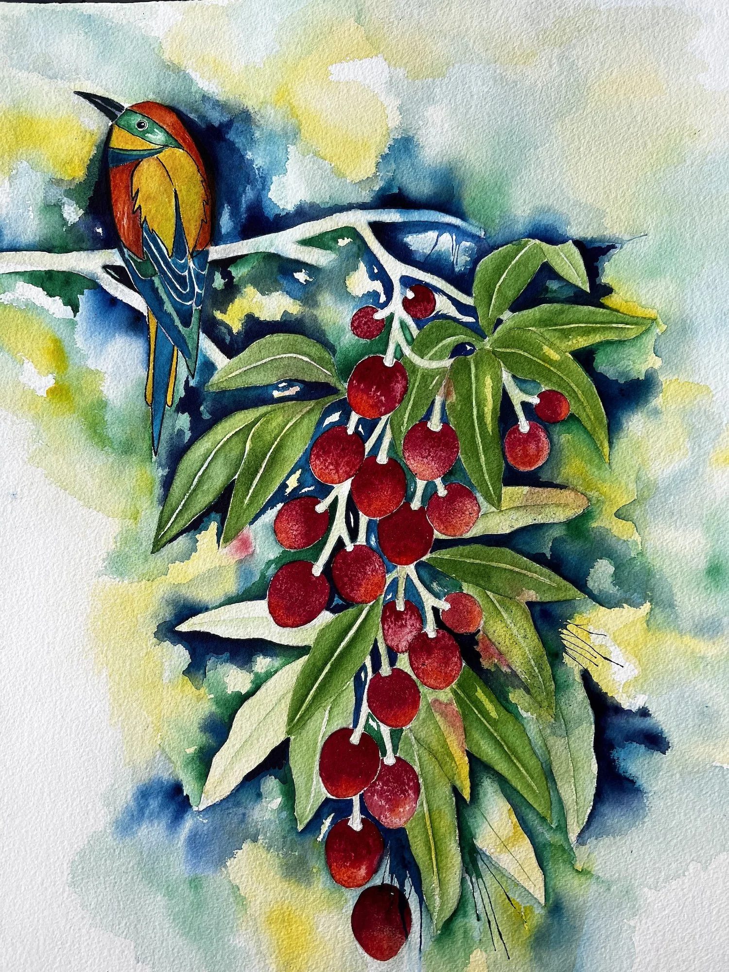 Jennifer Aki, Lychee for Dinner 24x20