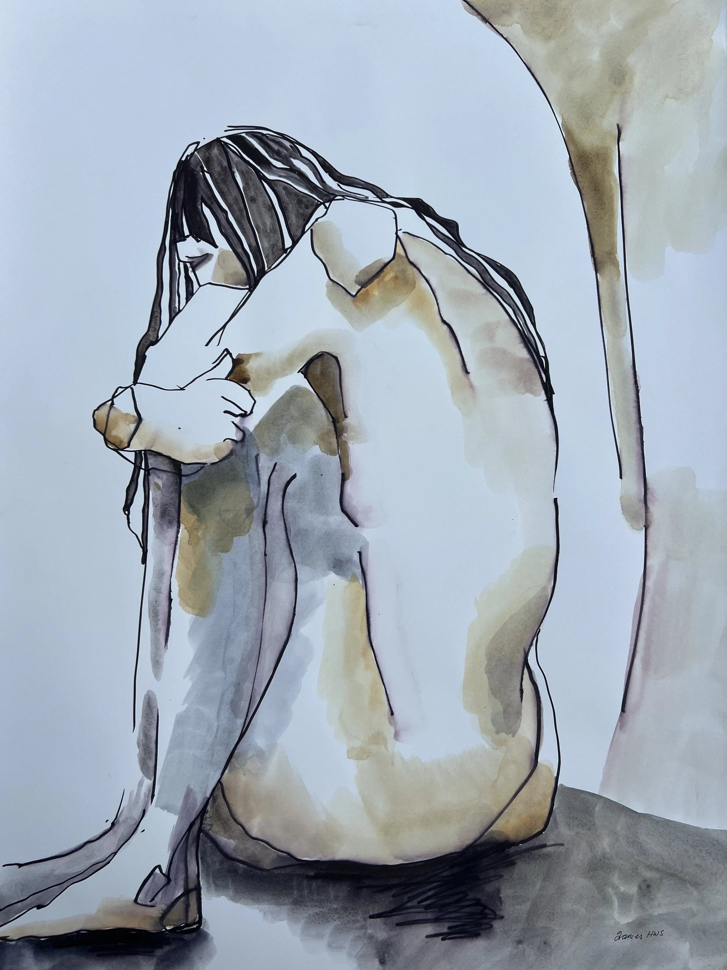 Frances Hill, Baby It's Cold Outside 30x22