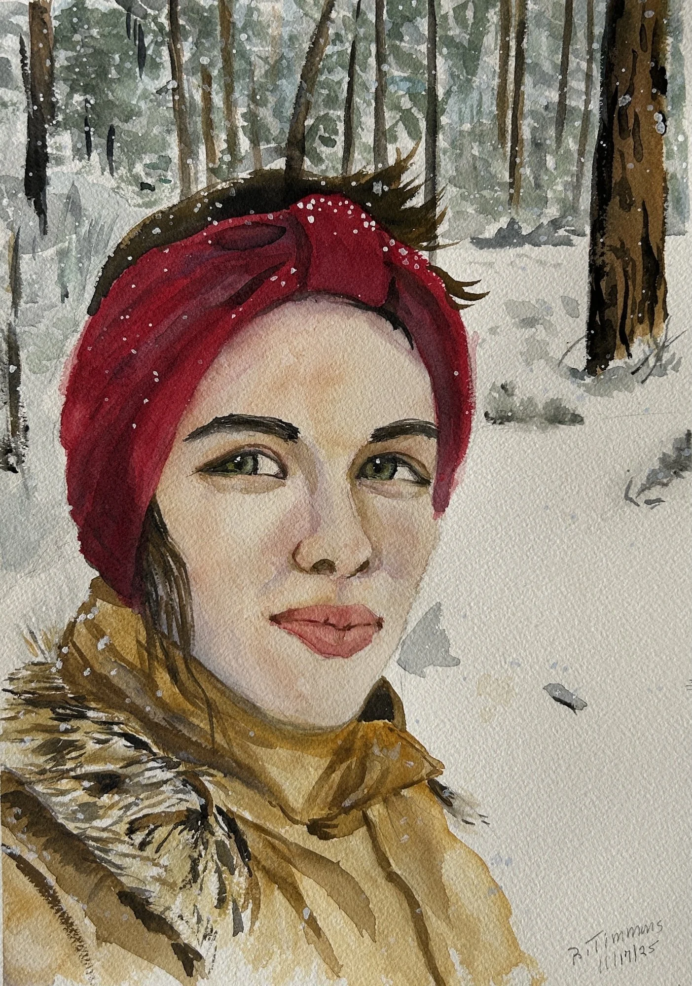 Betty Timmons, Among the Pines 14x10