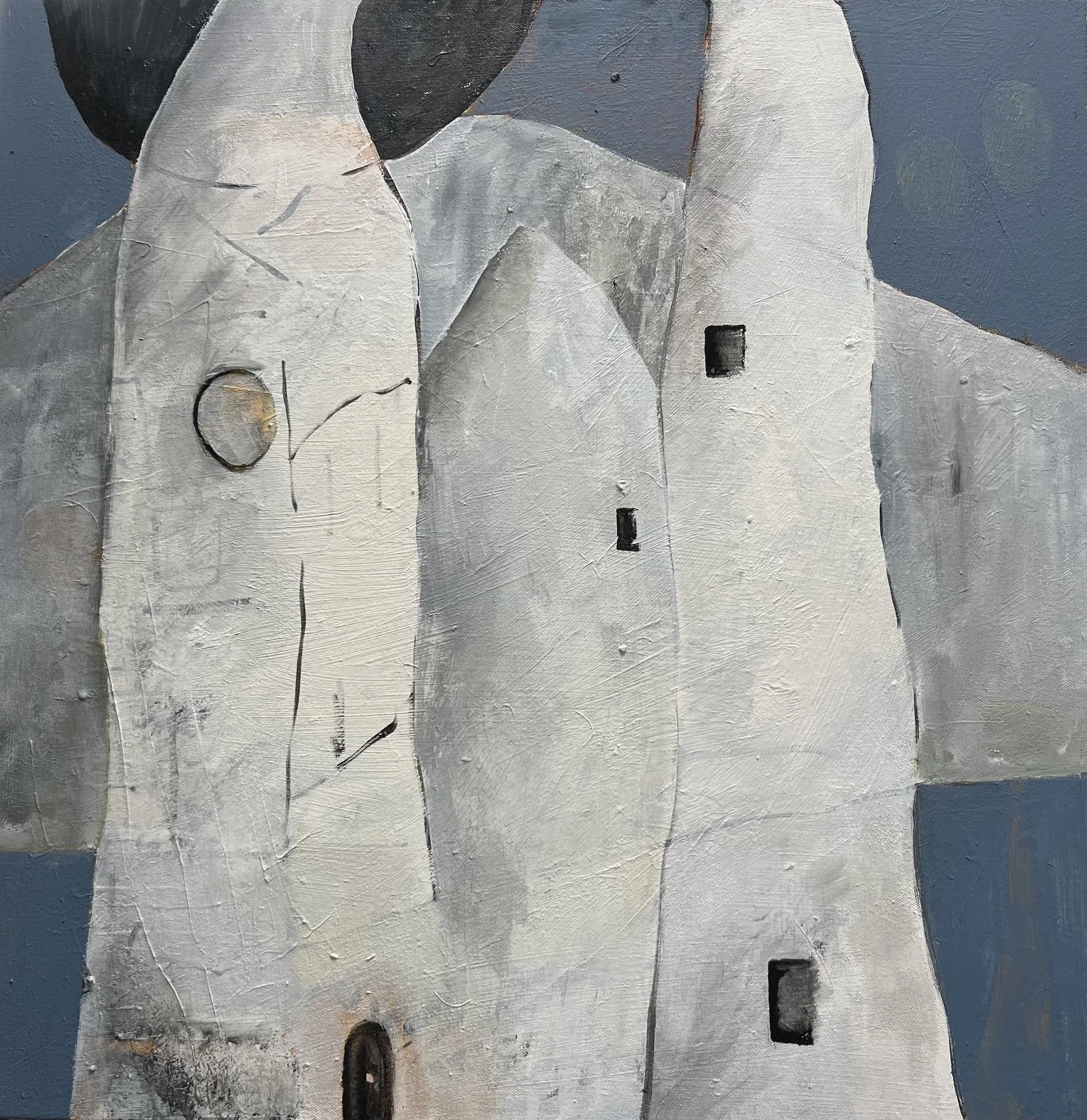 Frances Hill, Trump Tower 2028 Siberia, 24x24, Acrylic on Canvas
