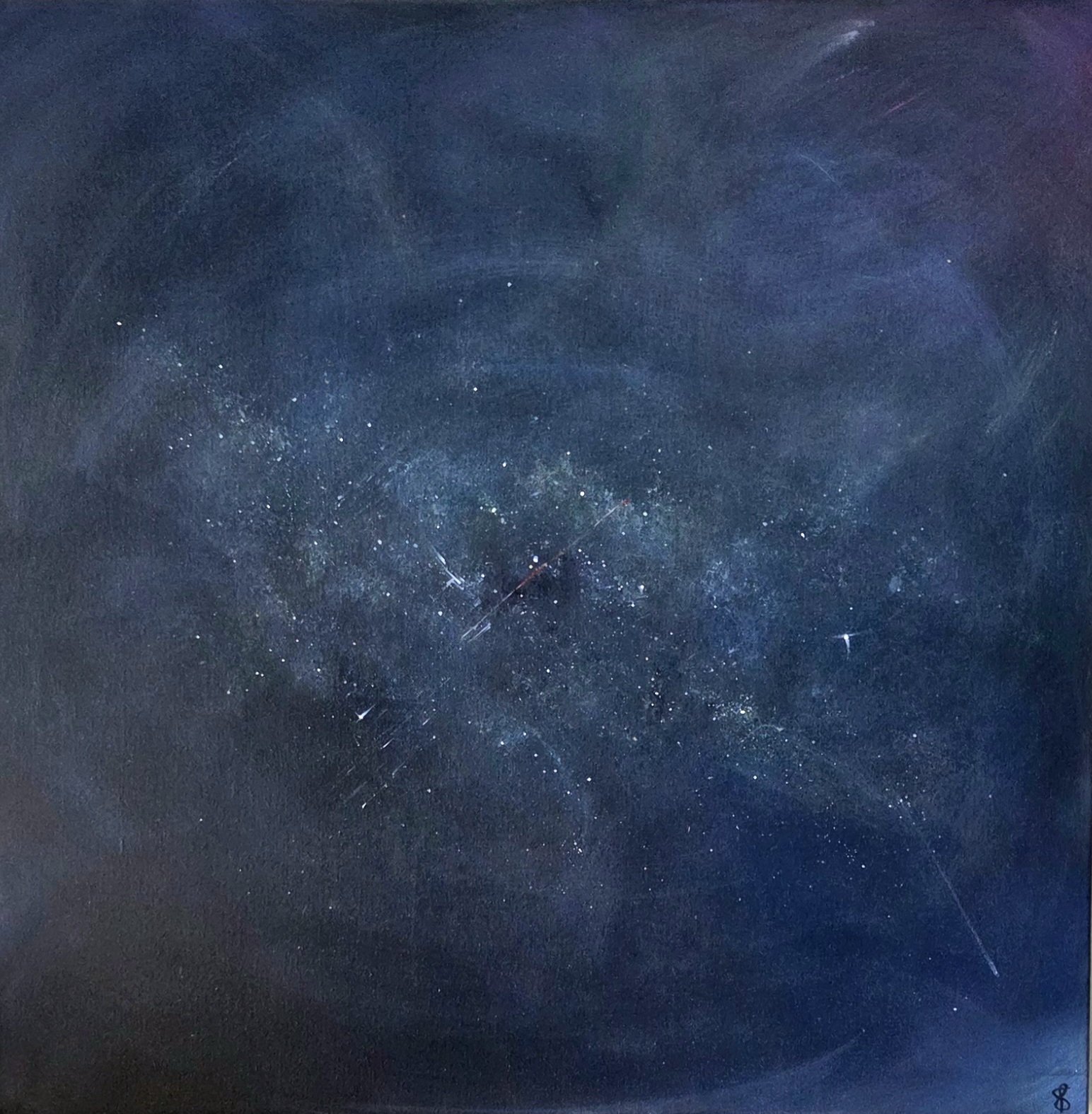 Andre Toribio, Between Heaven and Here, 30x30, Acrylic on Canvas