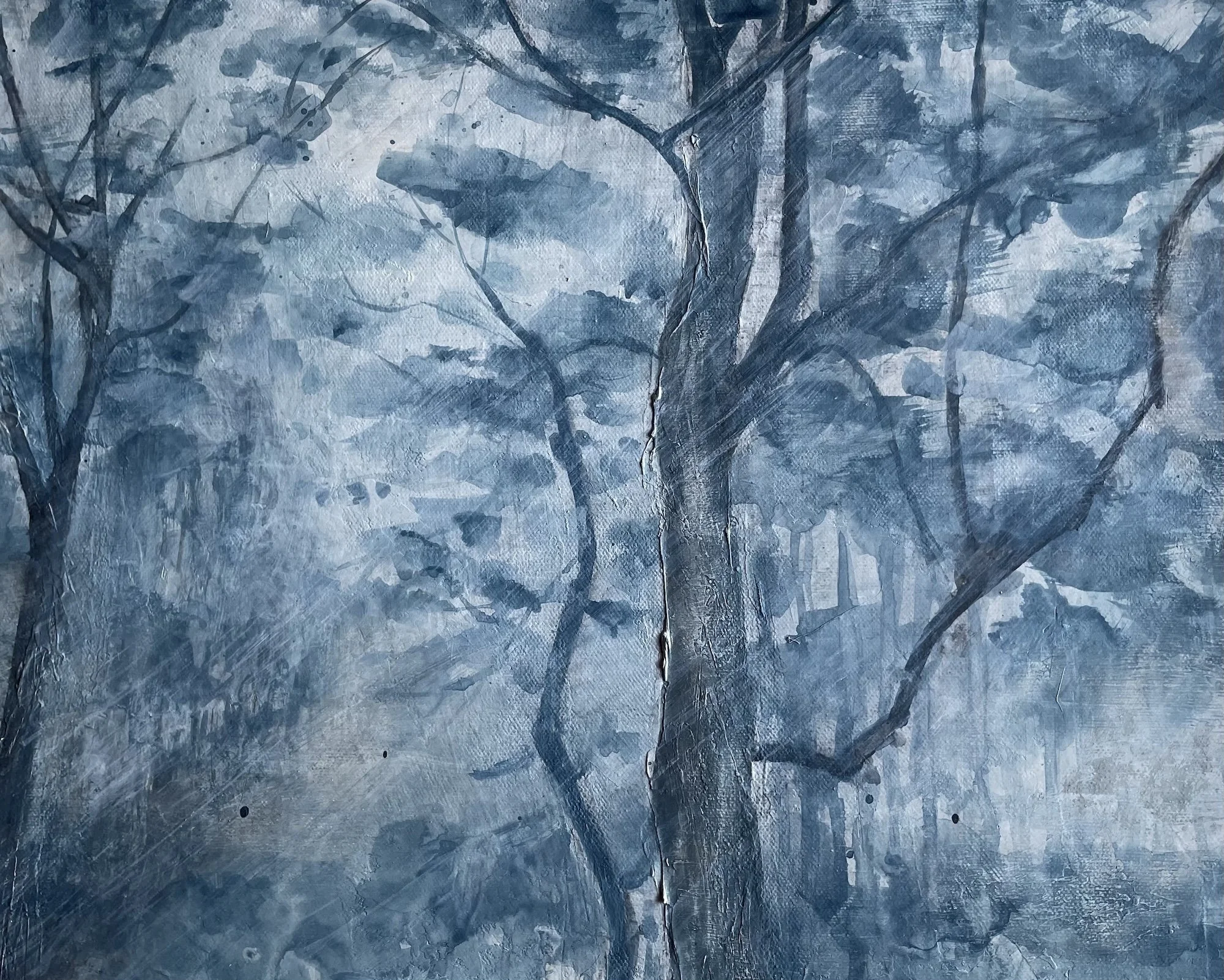 Tae ja Koki, Silent Wind, 14×18, Acrylic