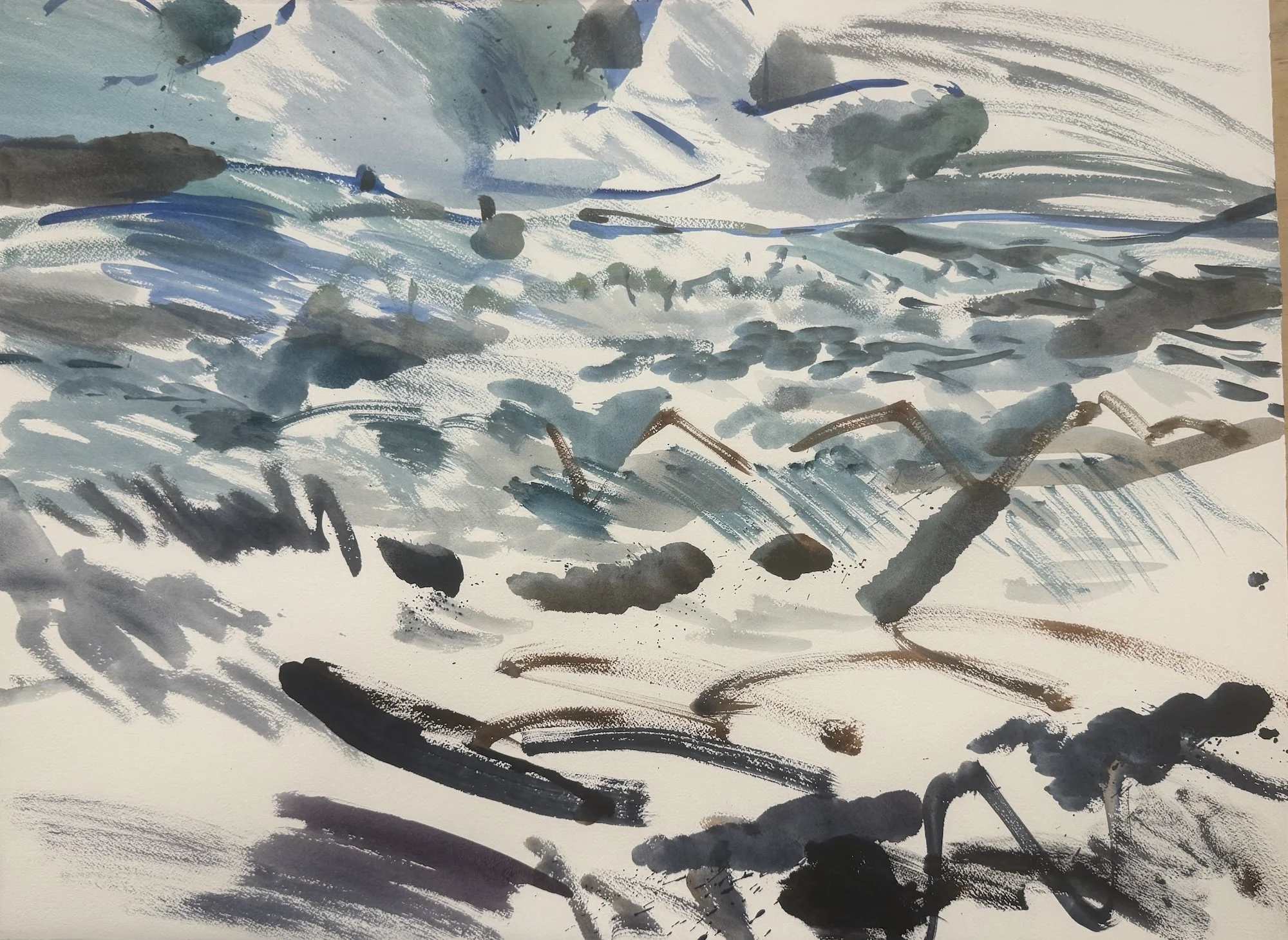 George Woollard, Tempest, 22.5x30, Transparent Watercolor