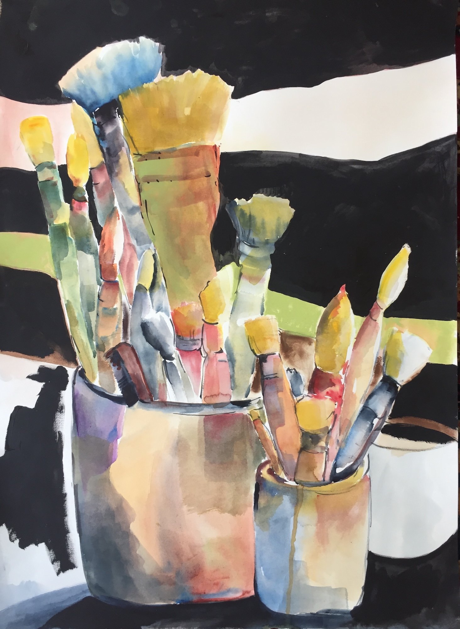 Pick a Brush by Frances Hill 30x22