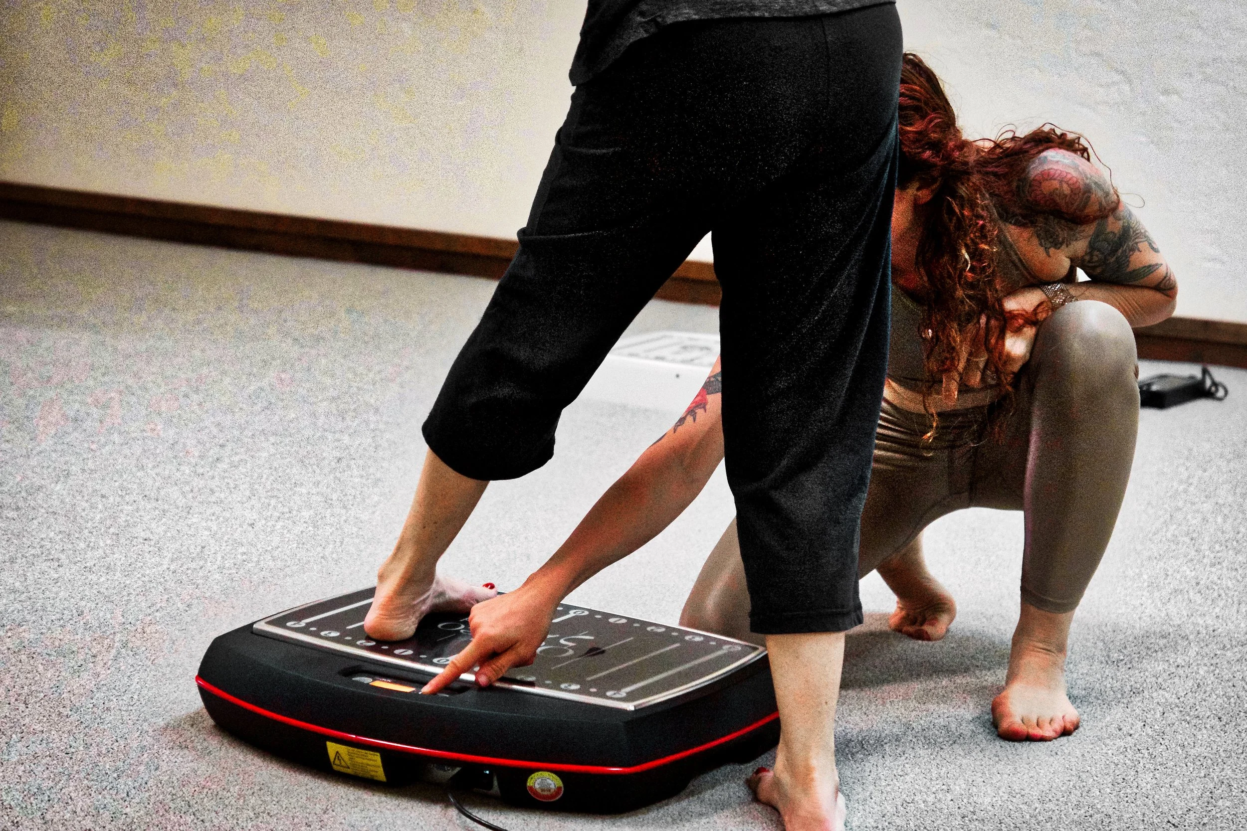 Tuesdays 6:15-7 PM through September Cost: $30 drop in or $75 for the 3 class series Strengthen and tone your body using whole body vibration Galileo plates combined with the support of the yoga trapeze and resistance bands. This 45 minute group class is designed for beginner students. Your space is reserved for all 3 classes upon receipt of $75, or contact Domini to inquire about an individual drop in. Payment can be made through Venmo to dominianne@gmail.com or by cash/check.