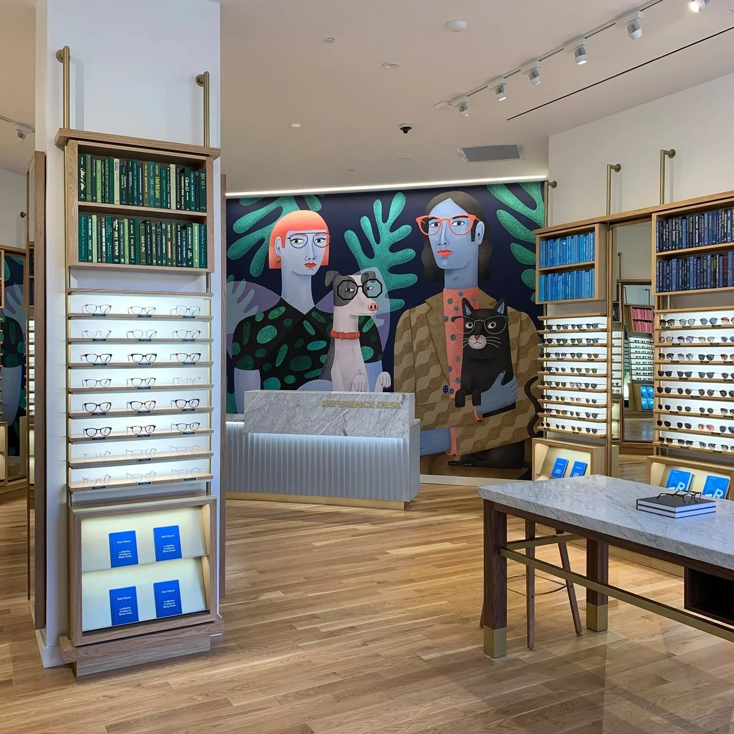 Warby Parker mural Jordan Bruner