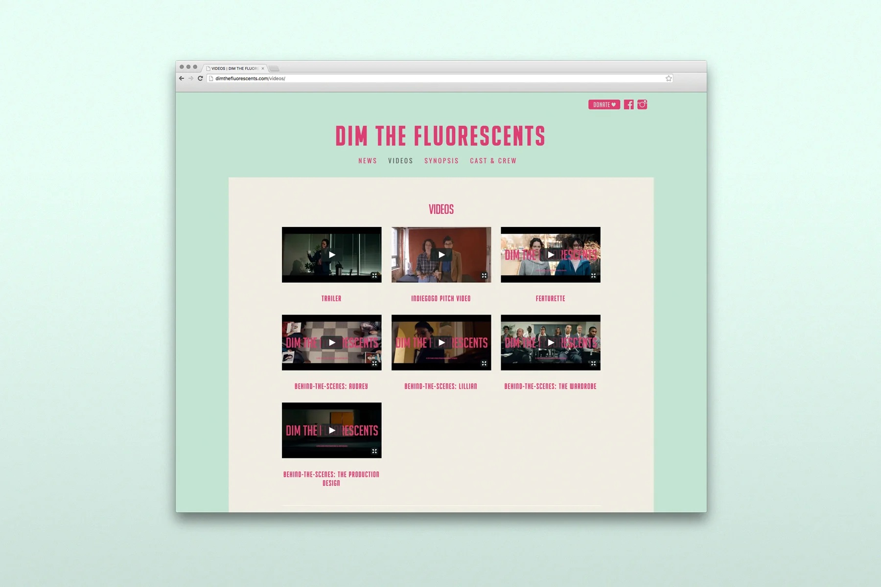 Videos Page Look