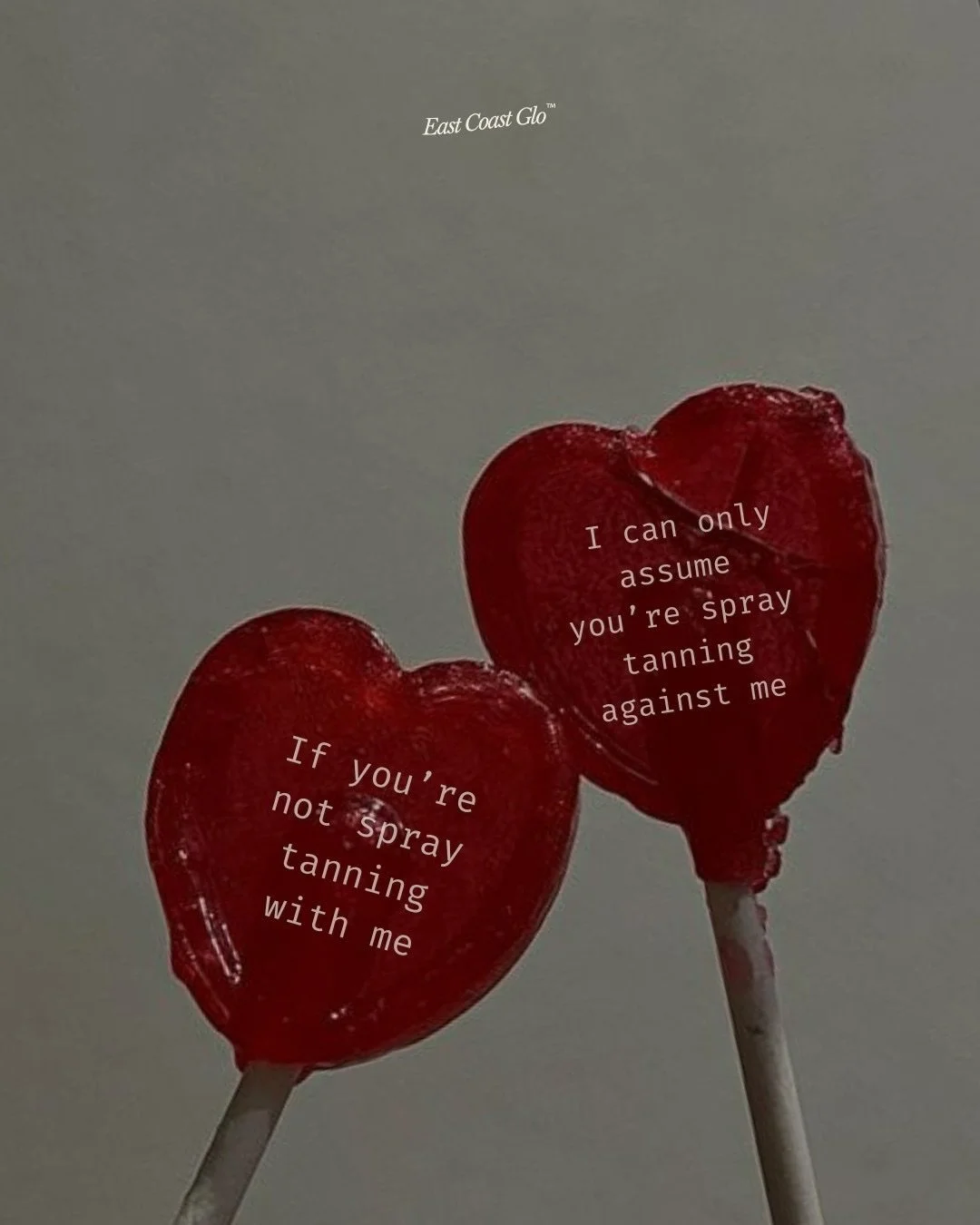 Romanticizing spray tans, per usual. 💌
.
.
.
Pale + panicking on Feb 14th is not the vibe. Hit that link in our bio for an appointment this week, we got you. &hearts;️