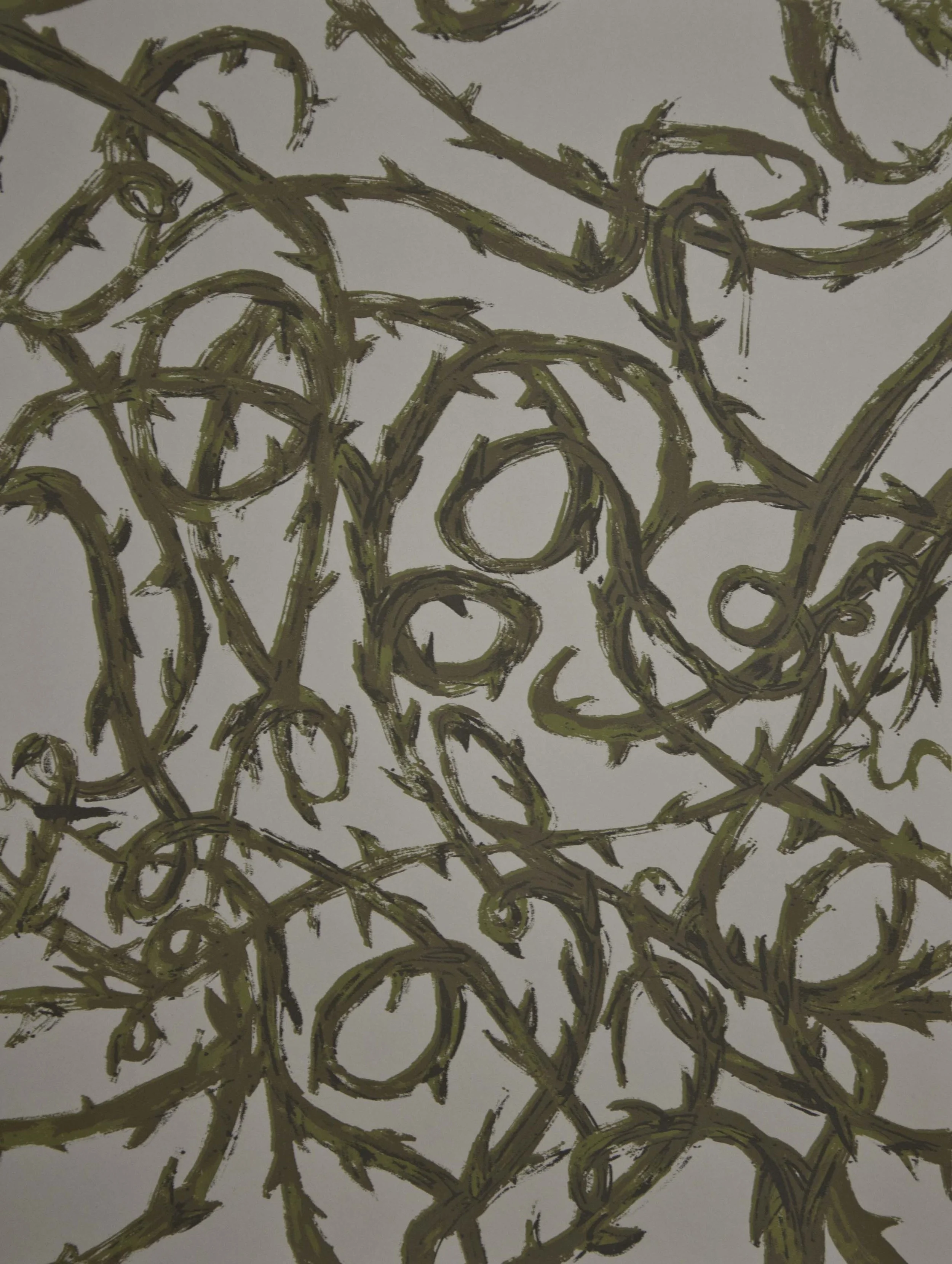 "Don't get Caught" Screen print. 18"x24". 2013.