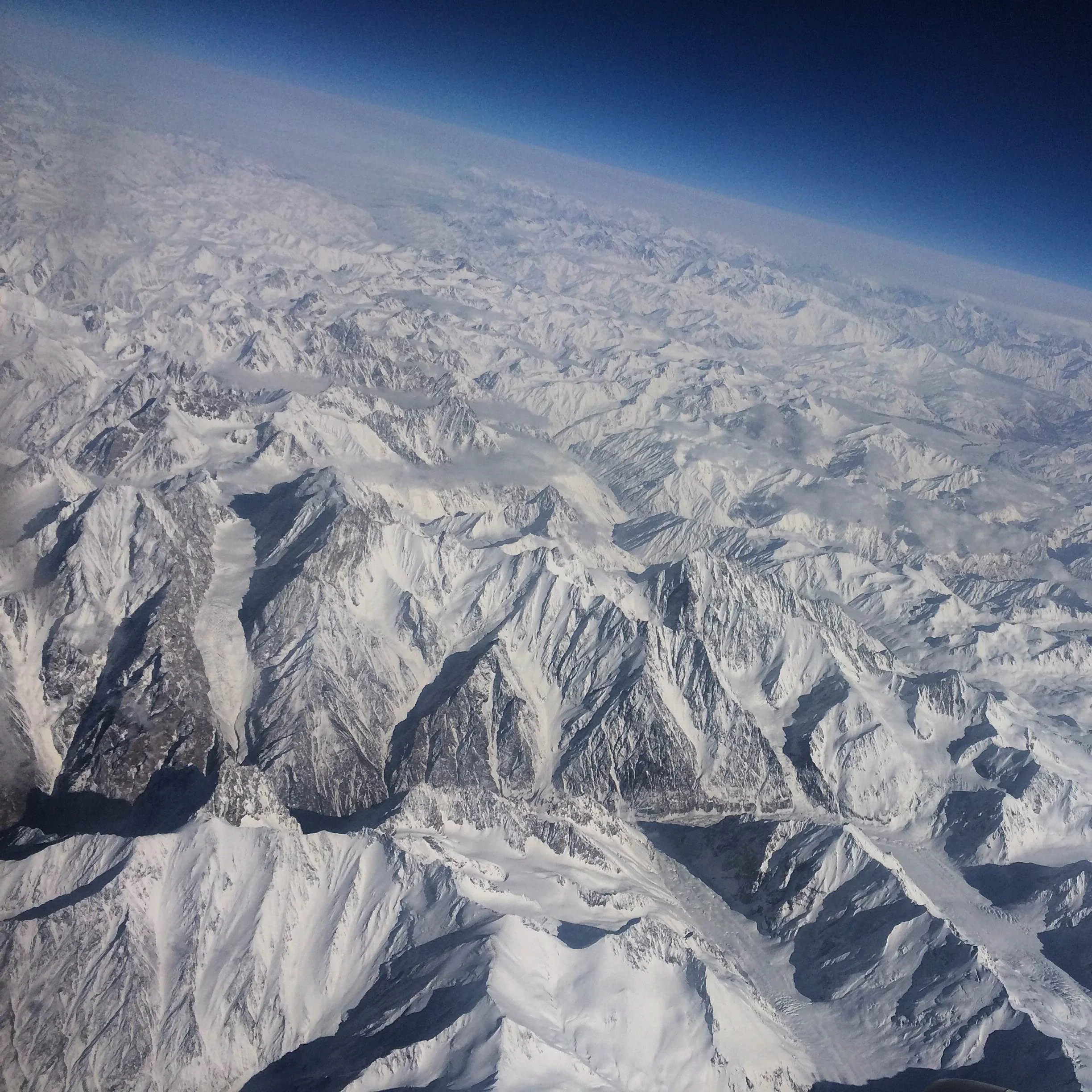 Somewhere over Kyrgyzstan