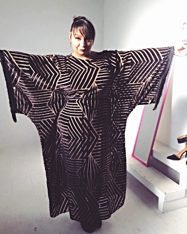 Coco Madrid in the Some Velvet Morning Caftan - coming soon in 2016
