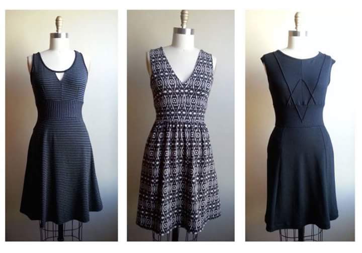 Studio pic from Susan at UNA. Hot off the machines! (Sizes XS-L, prices range from $158 to $178.)