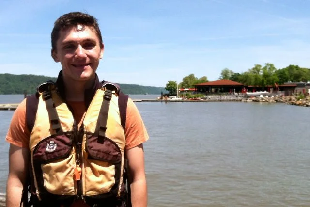 Nick Tyson enjoyed his debut paddle on the Hudson.