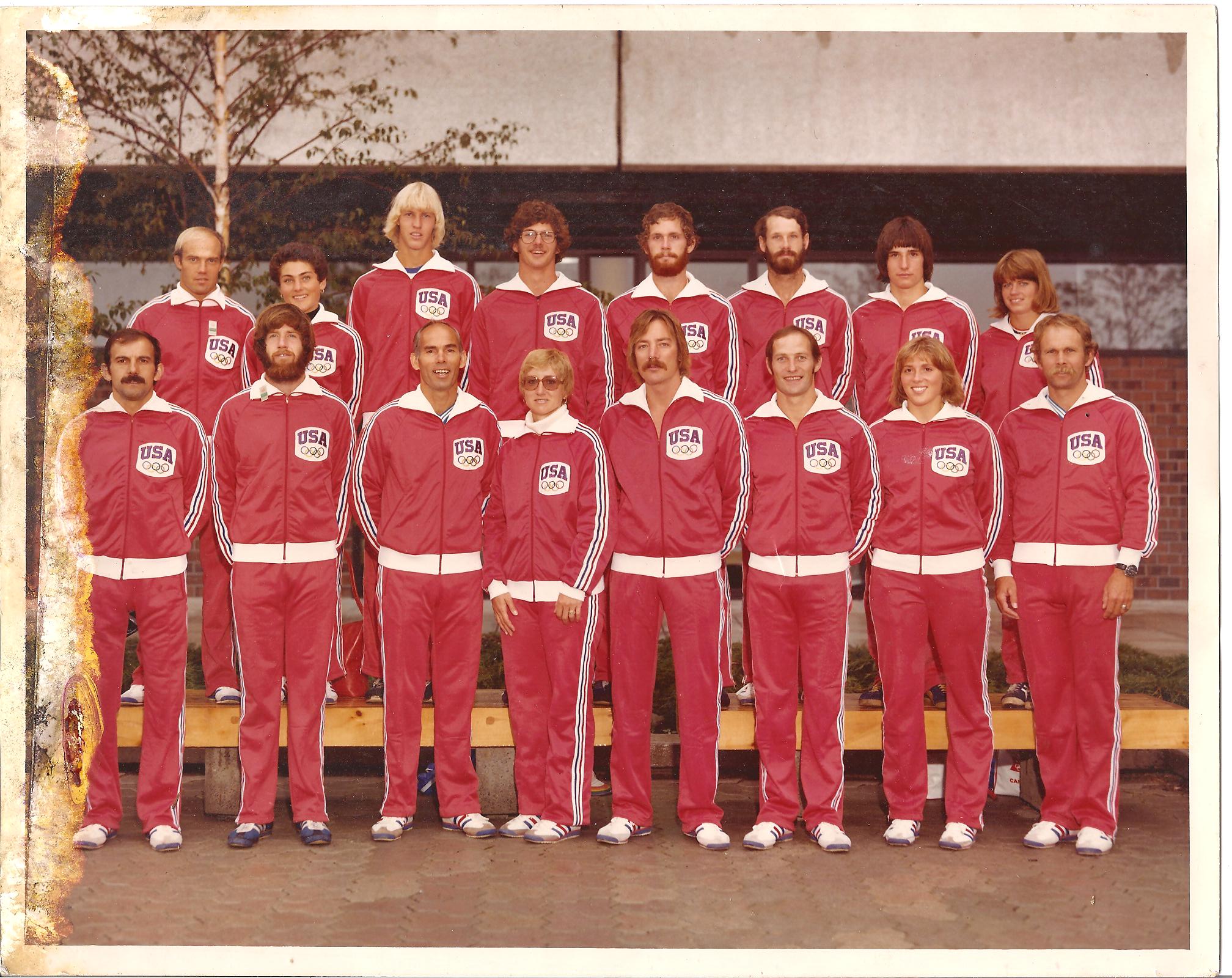 ICC Member Steve Kelly, bottom row second from left, with the 1976 Olympic team