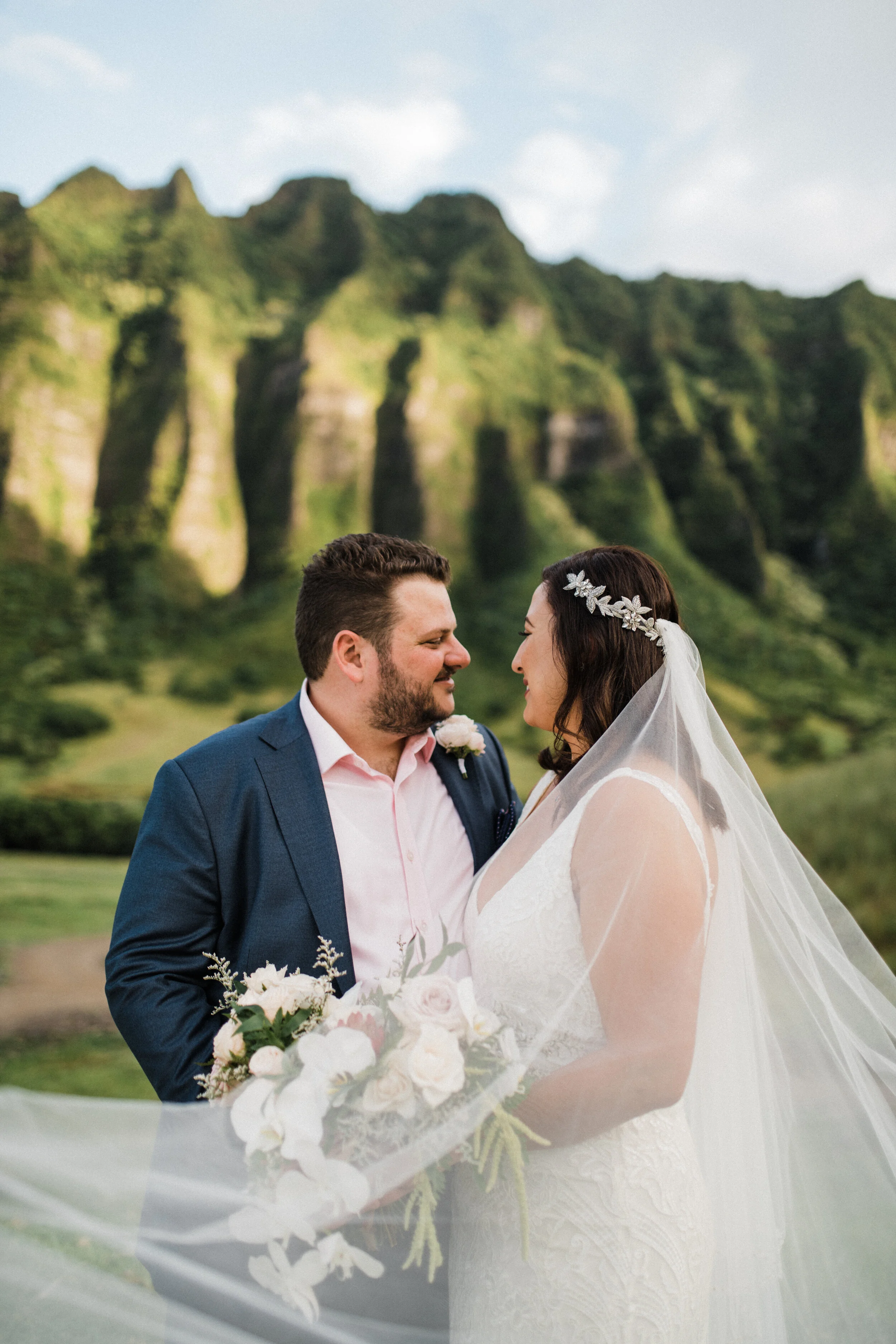 Oahu Elopement Wedding with a View