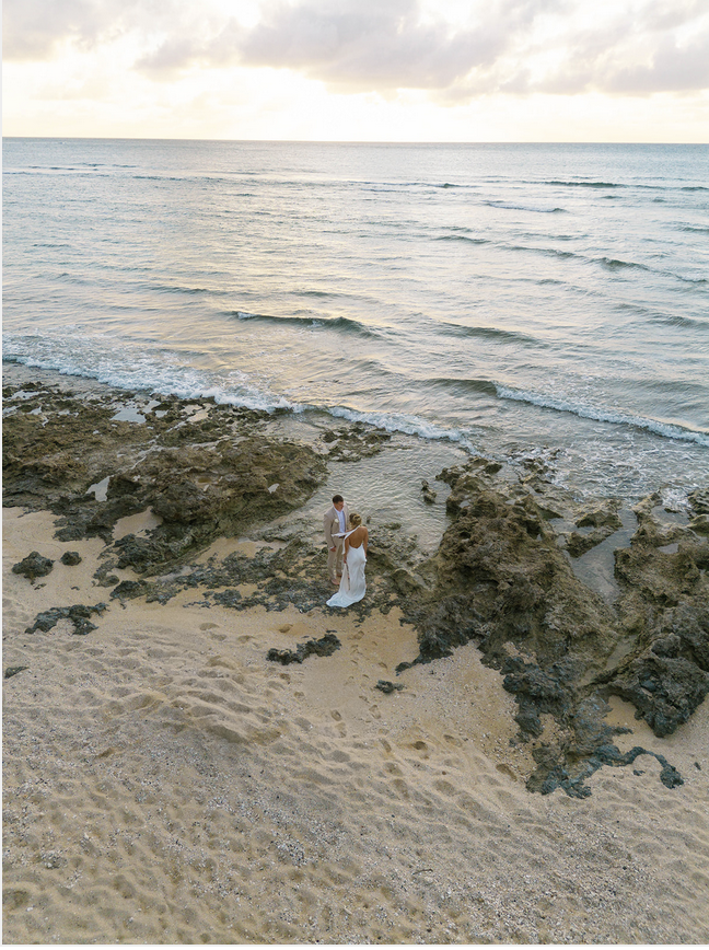 small beach wedding