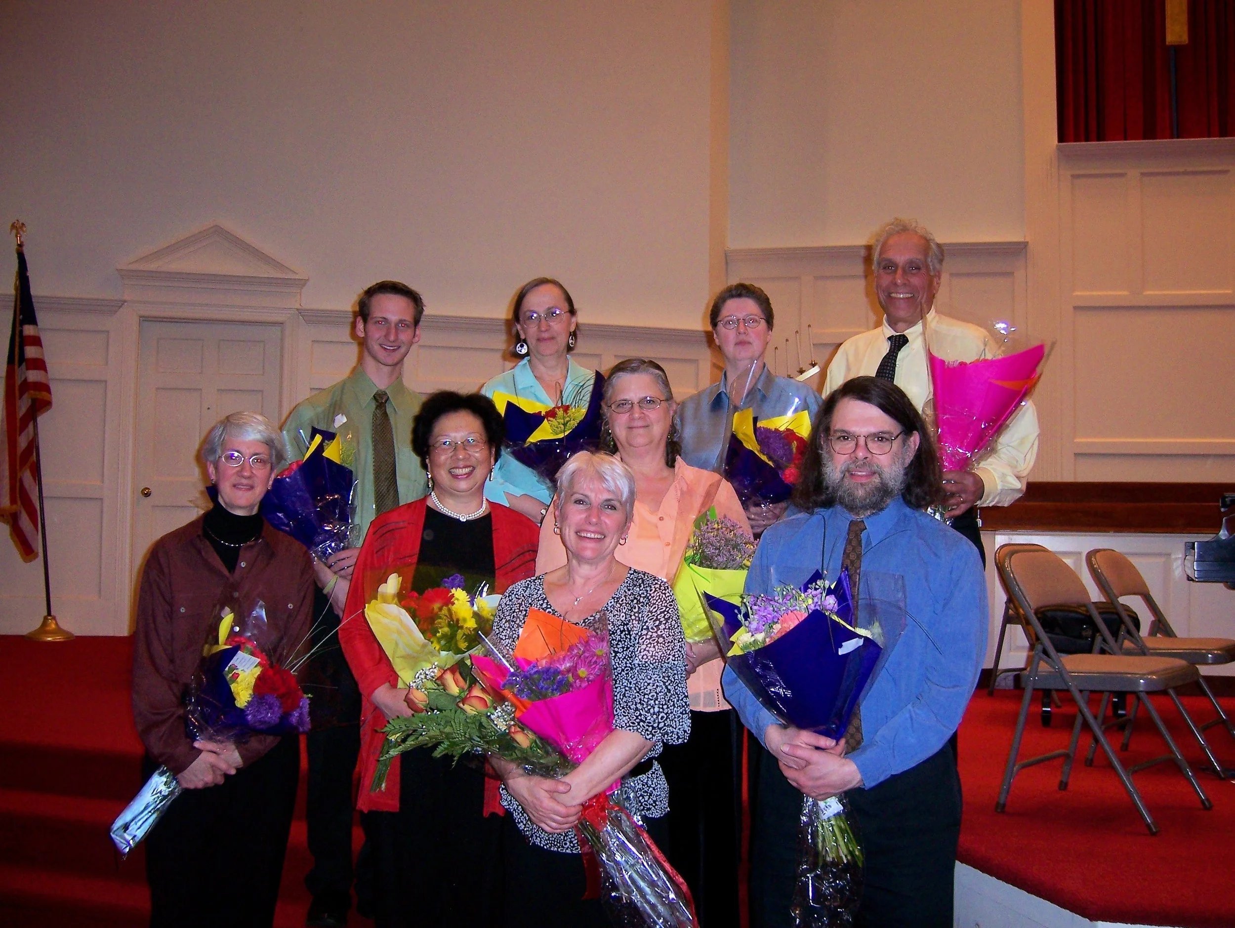 The Bravura Philharmonic Chamber Players Back Row: Chris Hansel, Melissa Bohl, Debra Gers, Ed Ziegman Middle Row: Barbara Williams, Chiu-Ling Lin, Elizabeth Randolph Front Row: Sylvie Webb, Ron Sverdlove