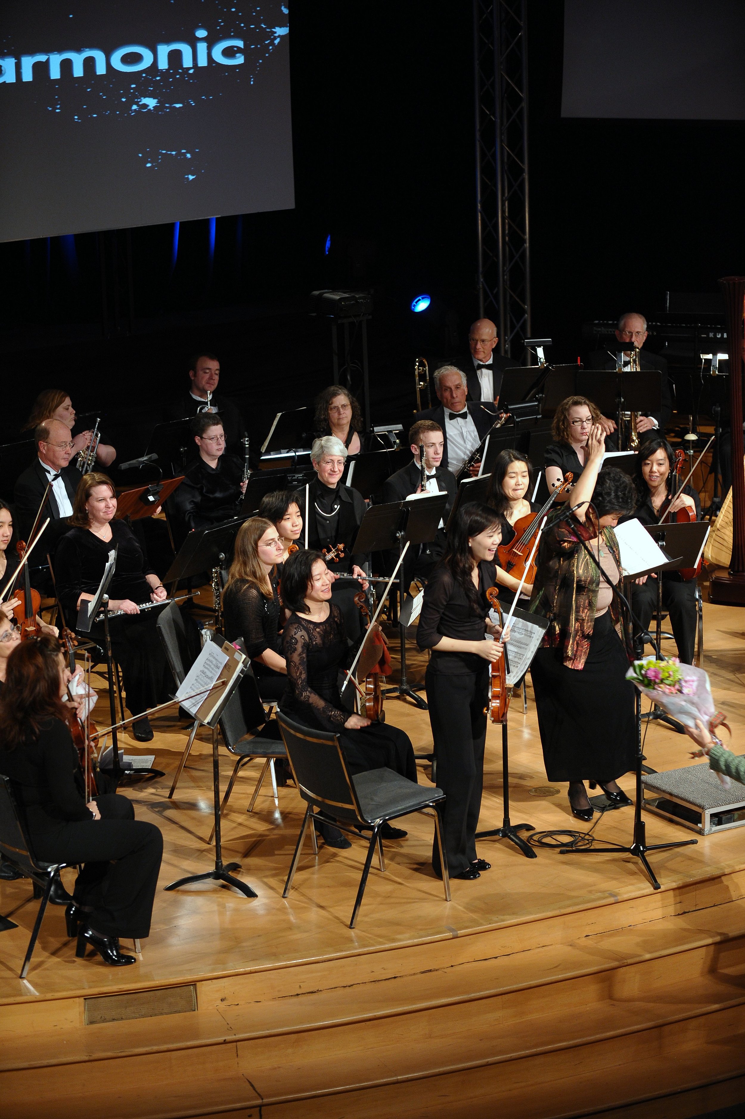 Concertmaster Daphne Su taking center stage