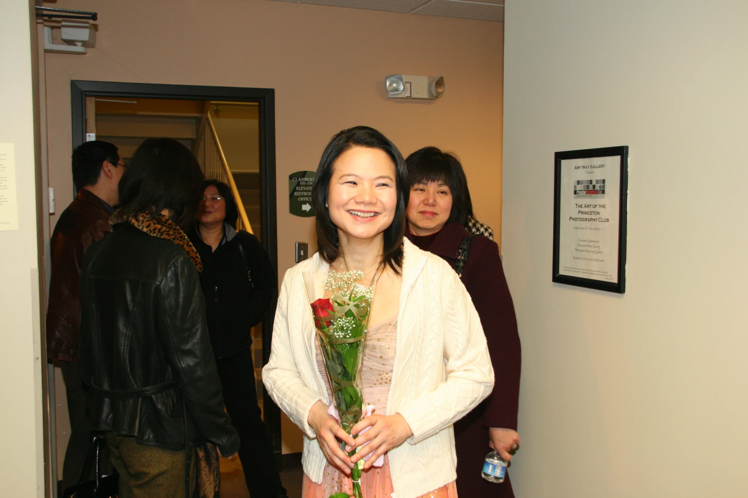 Pianist Stella Xu is pleased with her performance