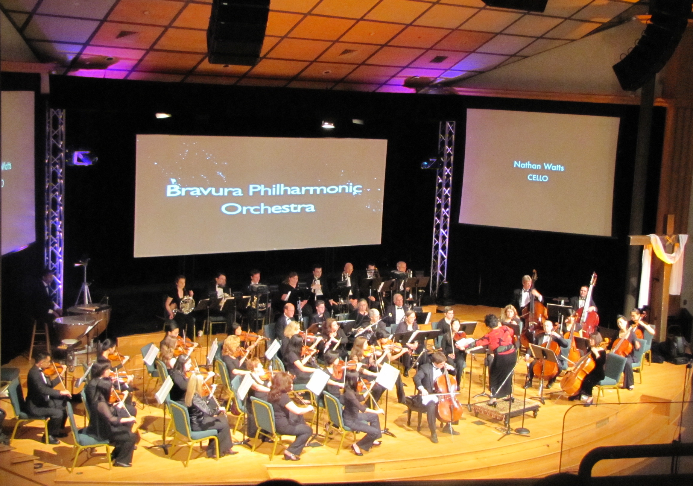 A beautiful setting of the concert venue