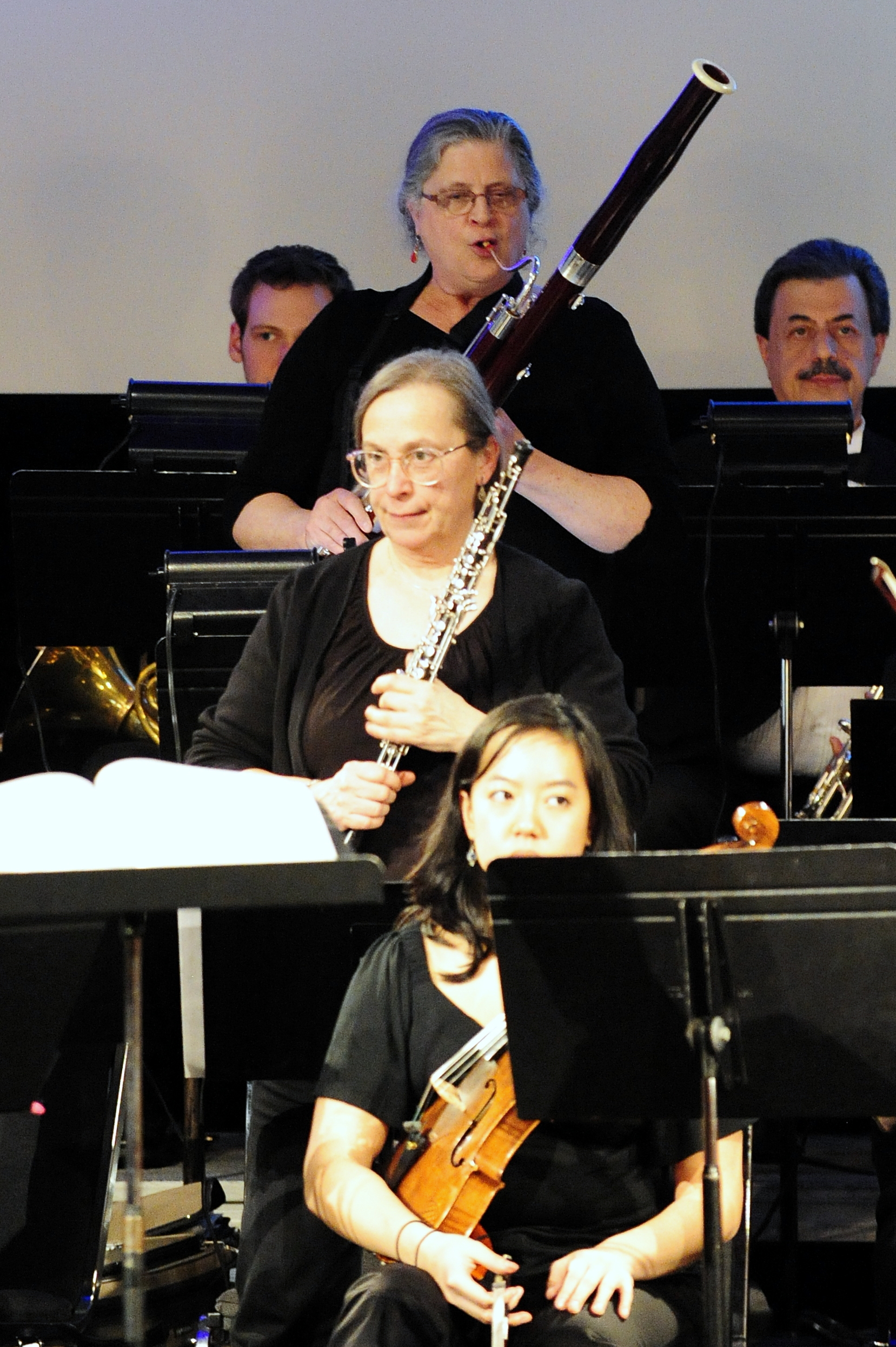 Acknowledging a wonderful performance of oboe and bassoon principals