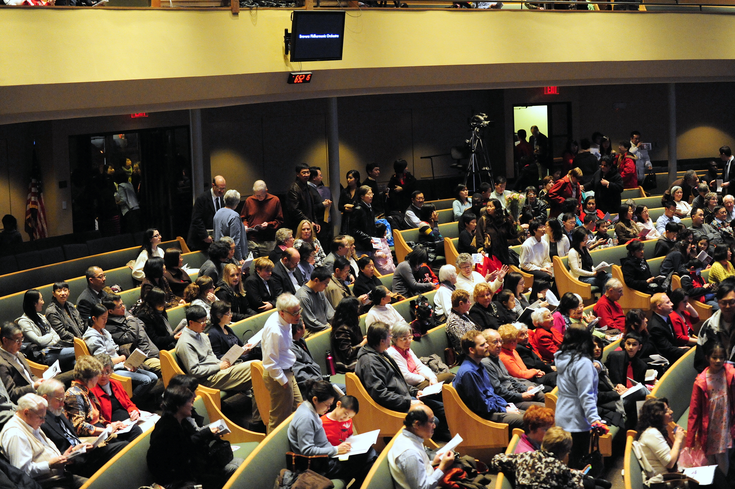 A full house audience