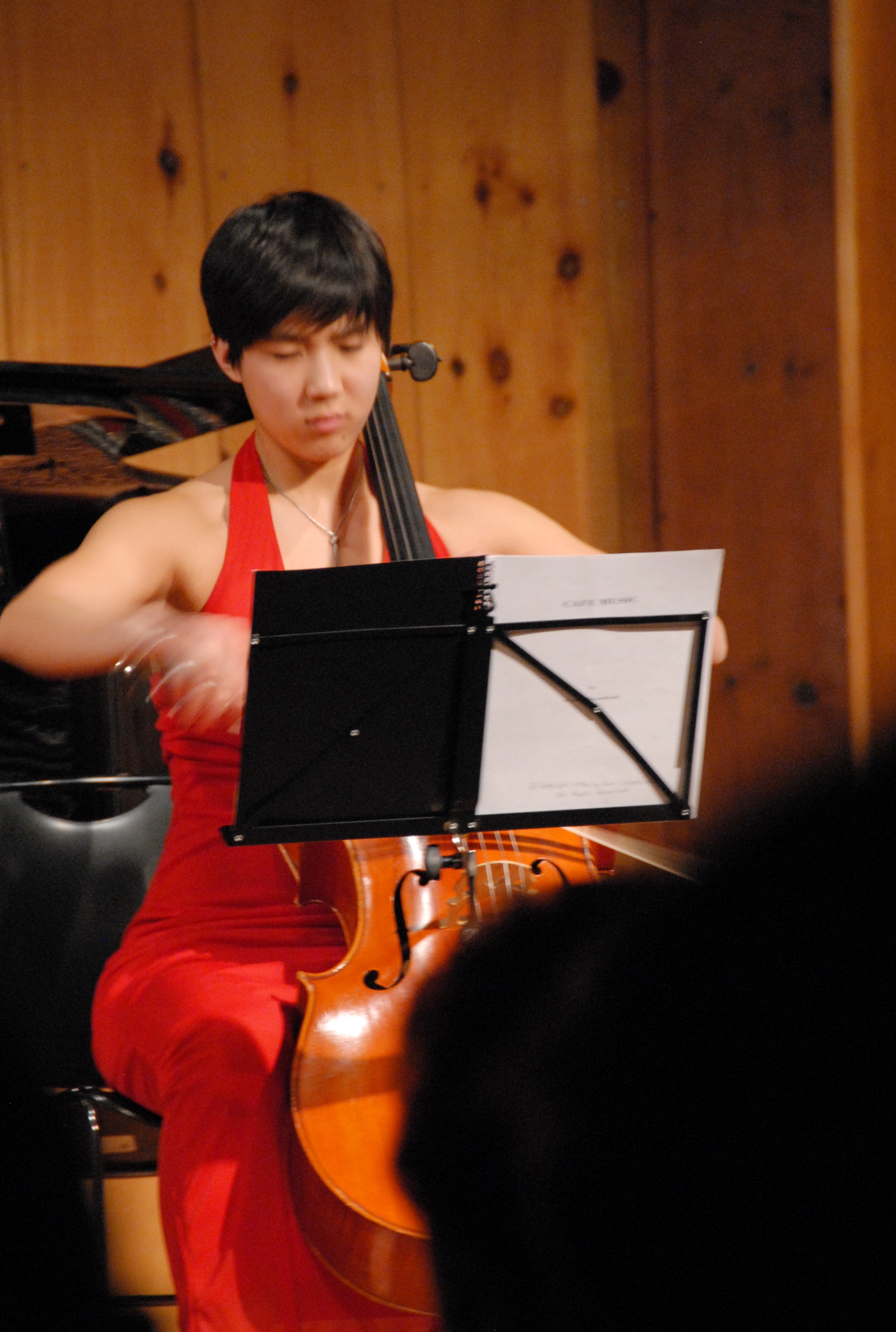 Cellist Courtney Kaita performs with soul