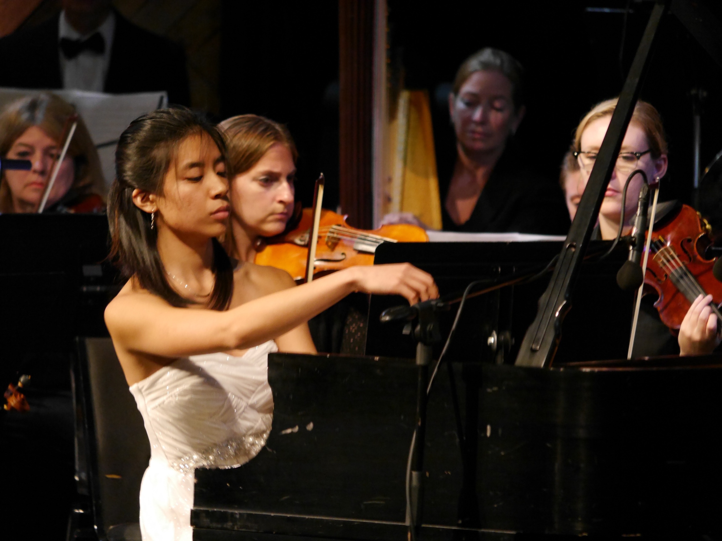 Constance, an engaging performer, playing the Rachmaninoff Paganini Variations