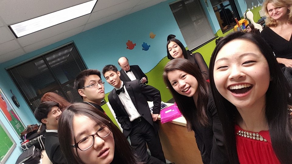 Katie Liu and members of the Bravura Youth Orchestra !