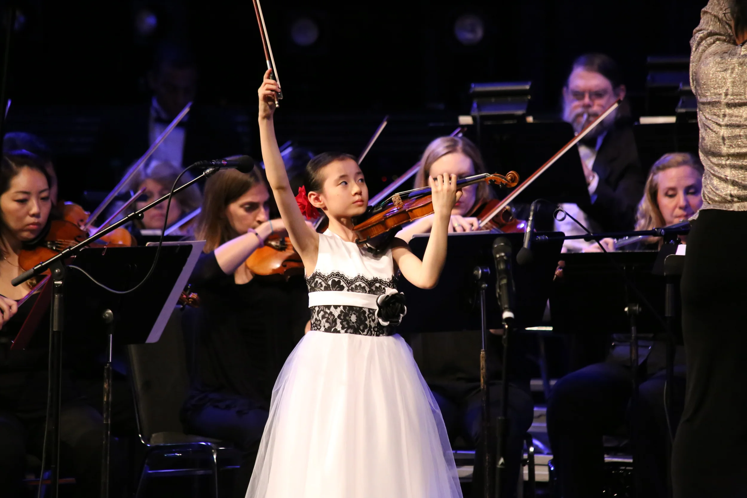 Fiona Khuong-Huu enjoying the last note of Lalo!