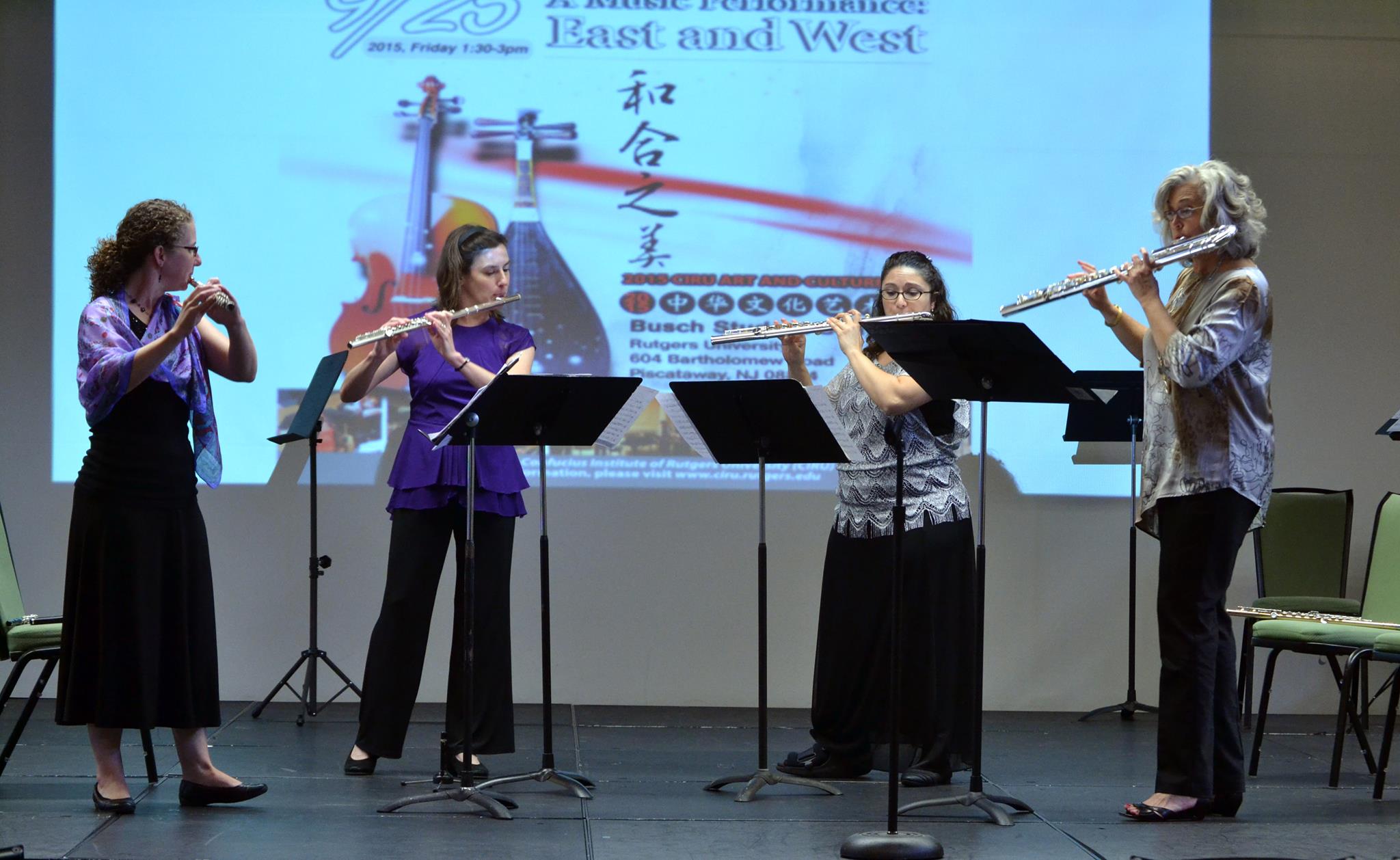 The Lyra Flute Quartet performing a culturally diverse program