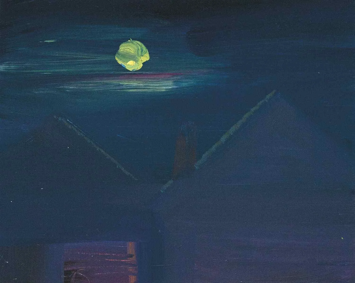 "Moon" Oil on Panel 2014 8" x 10" Collection of the Artist