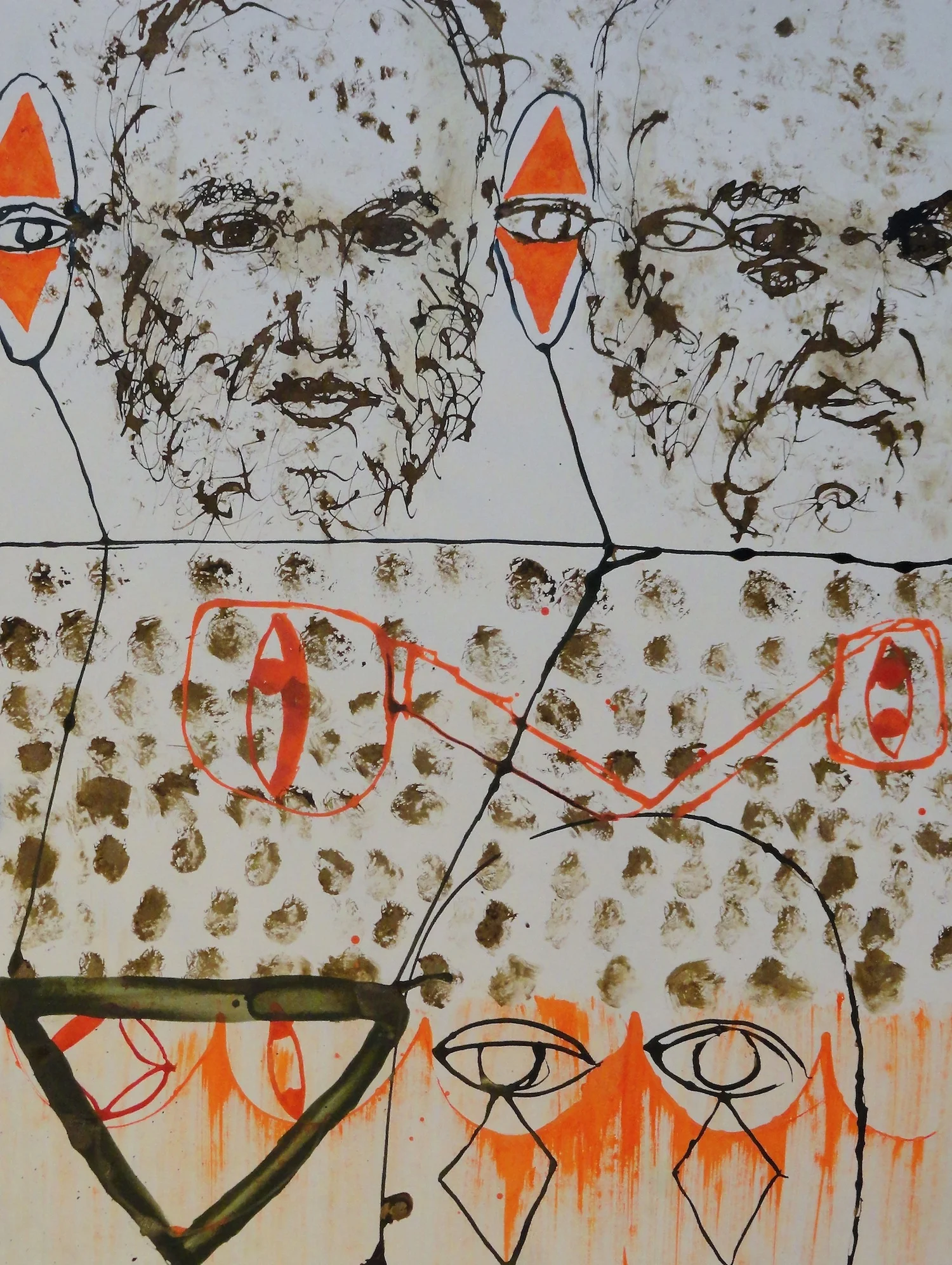  Untitled  18" x 24" Acrylic on Paper  2014   Available &nbsp;- Contact Artist 