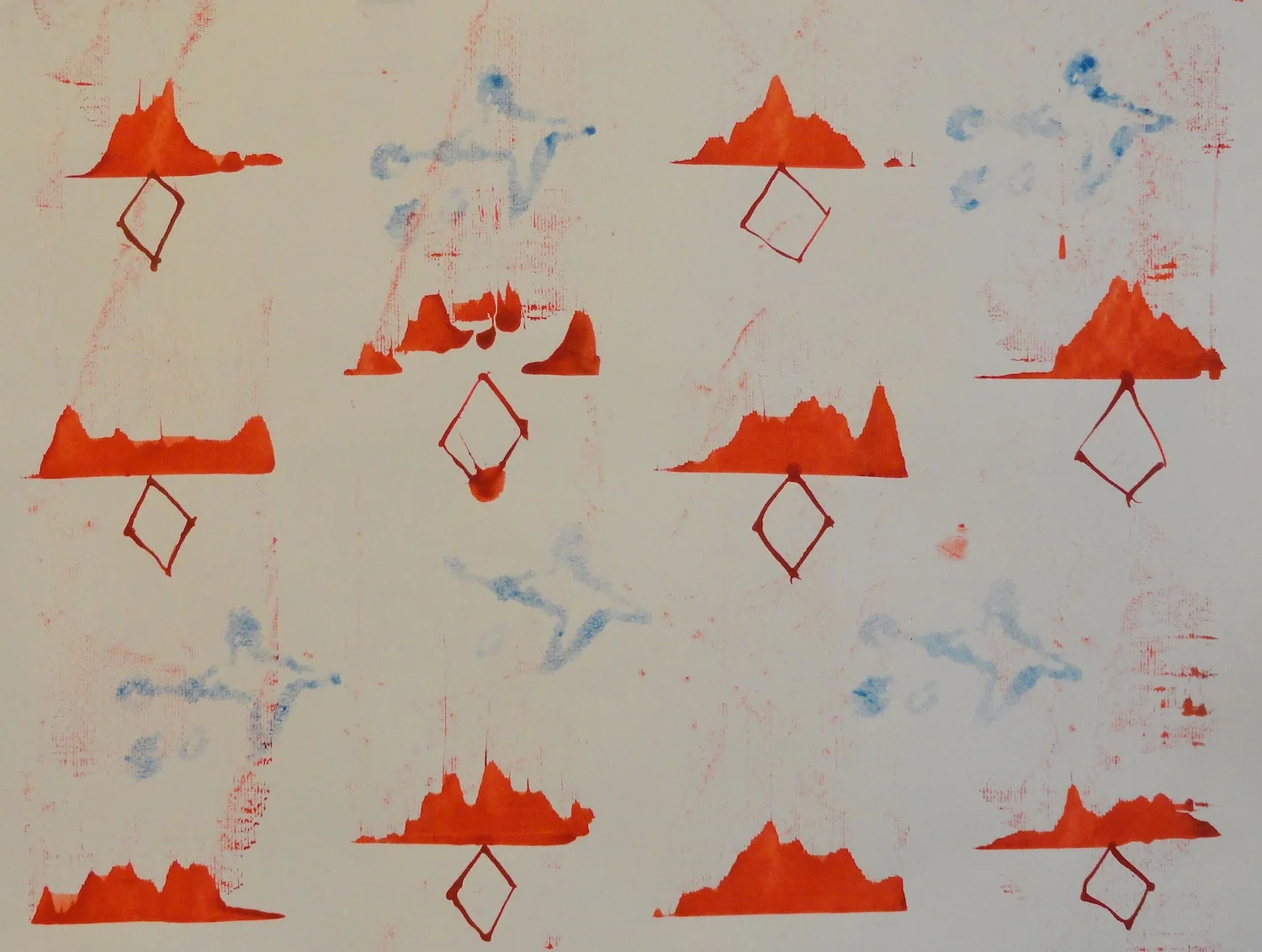  Untitled  18" x 24" Acrylic on Paper  2014   Available &nbsp;- Contact Artist    