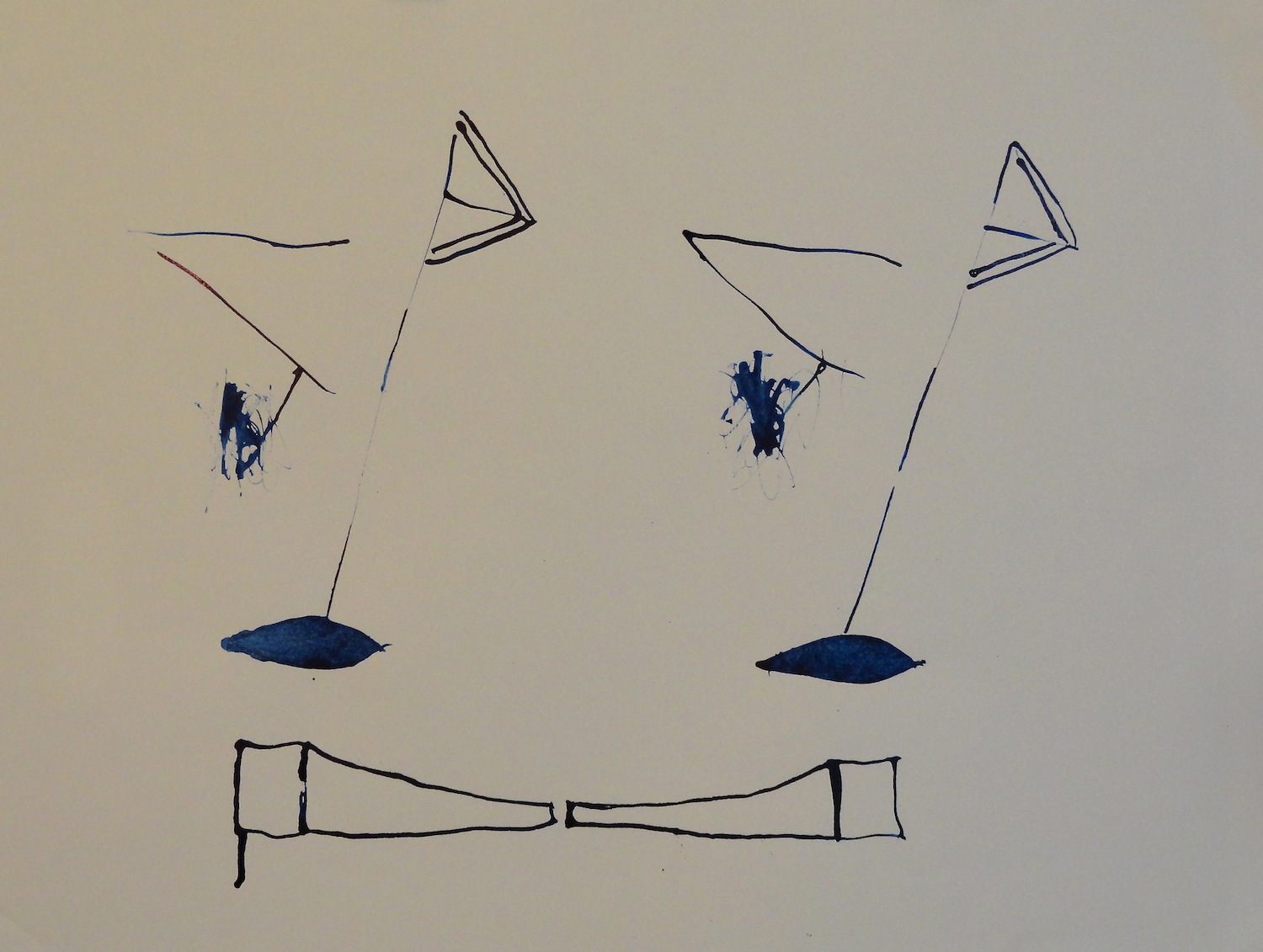  Untitled  18" x 24" Acrylic on Paper  2014   Available &nbsp;- Contact Artist    