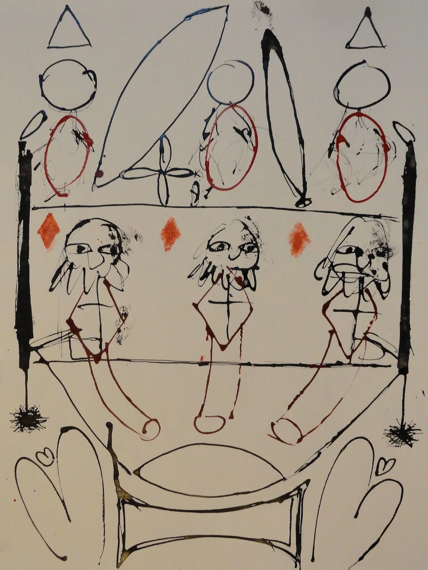  Untitled  18" x 24" Acrylic on Paper  2014   Available &nbsp;- Contact Artist 