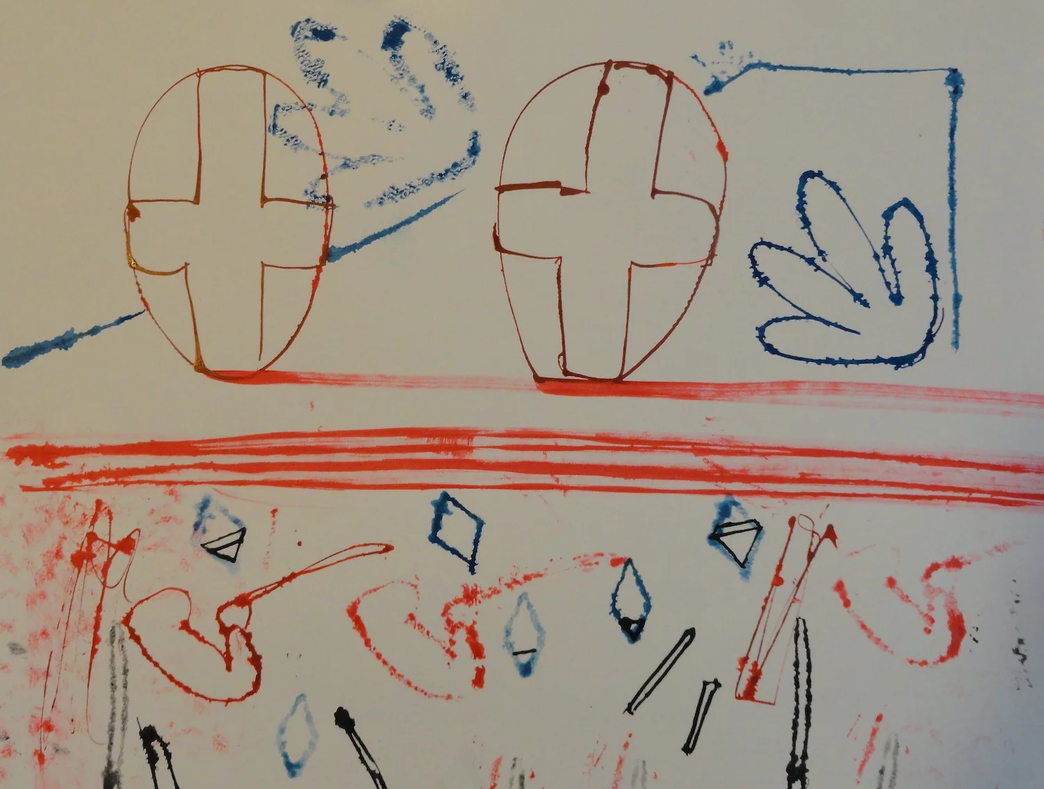  Untitled  18" x 24" Acrylic on Paper  2014   Available &nbsp;- Contact Artist 
