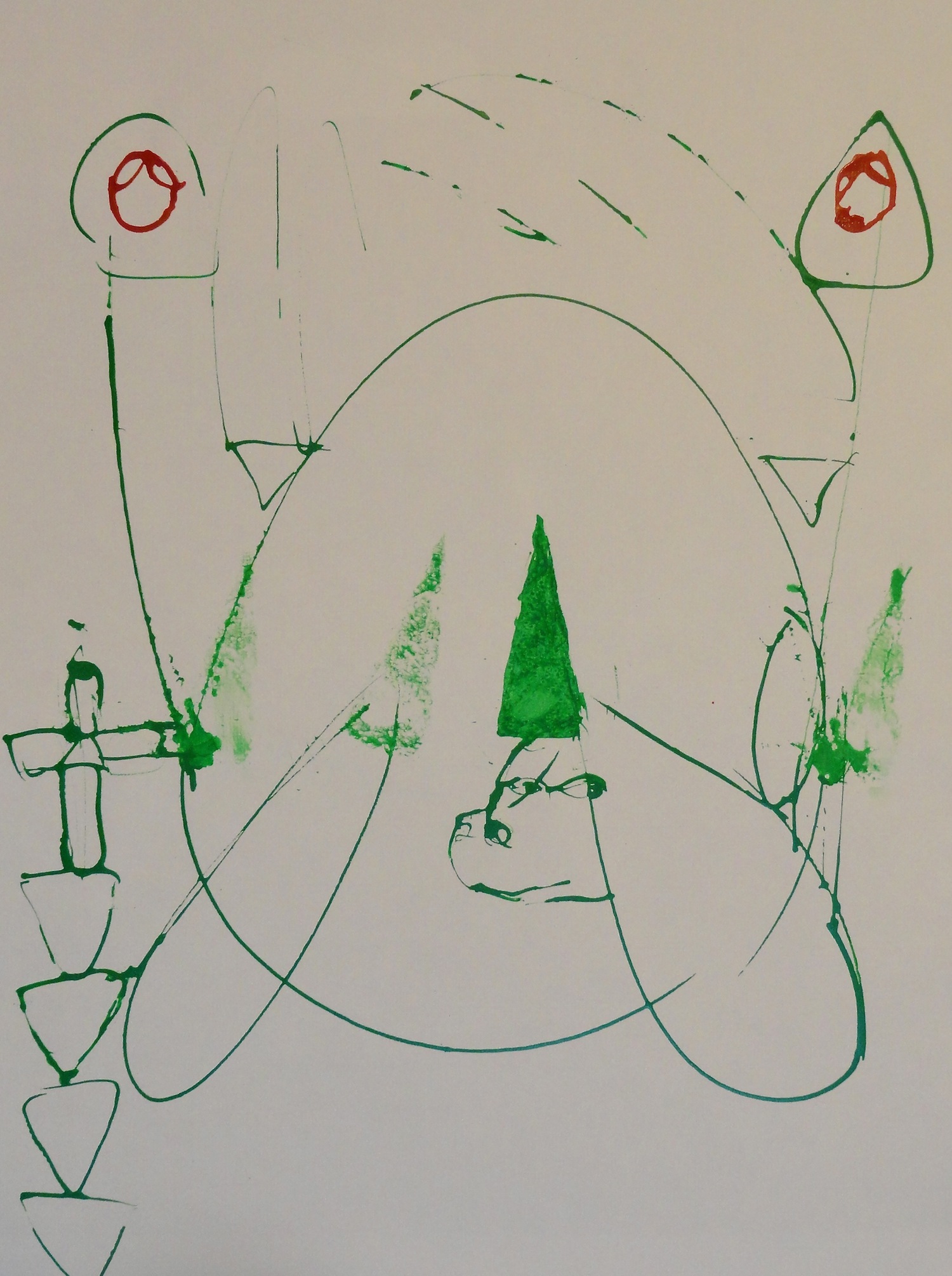  Untitled  18" x 24" Acrylic on Paper  2014   Available &nbsp;- Contact Artist    