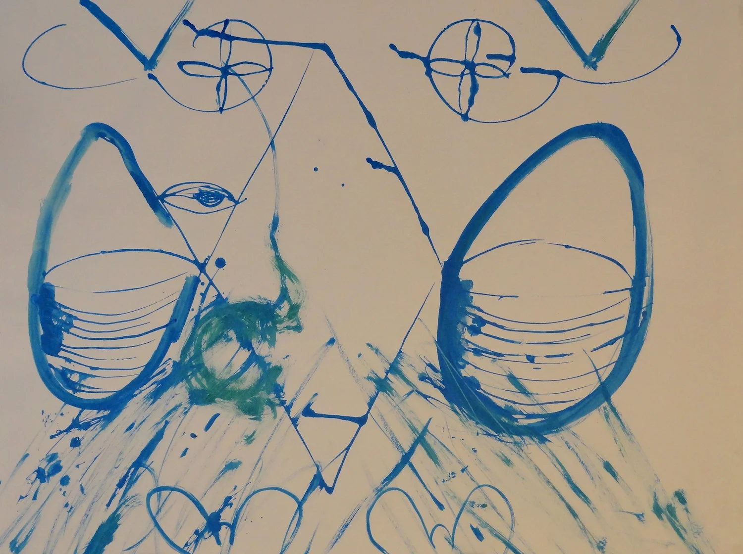  Untitled  18" x 24" Acrylic on Paper  2014   Available &nbsp;- Contact Artist 