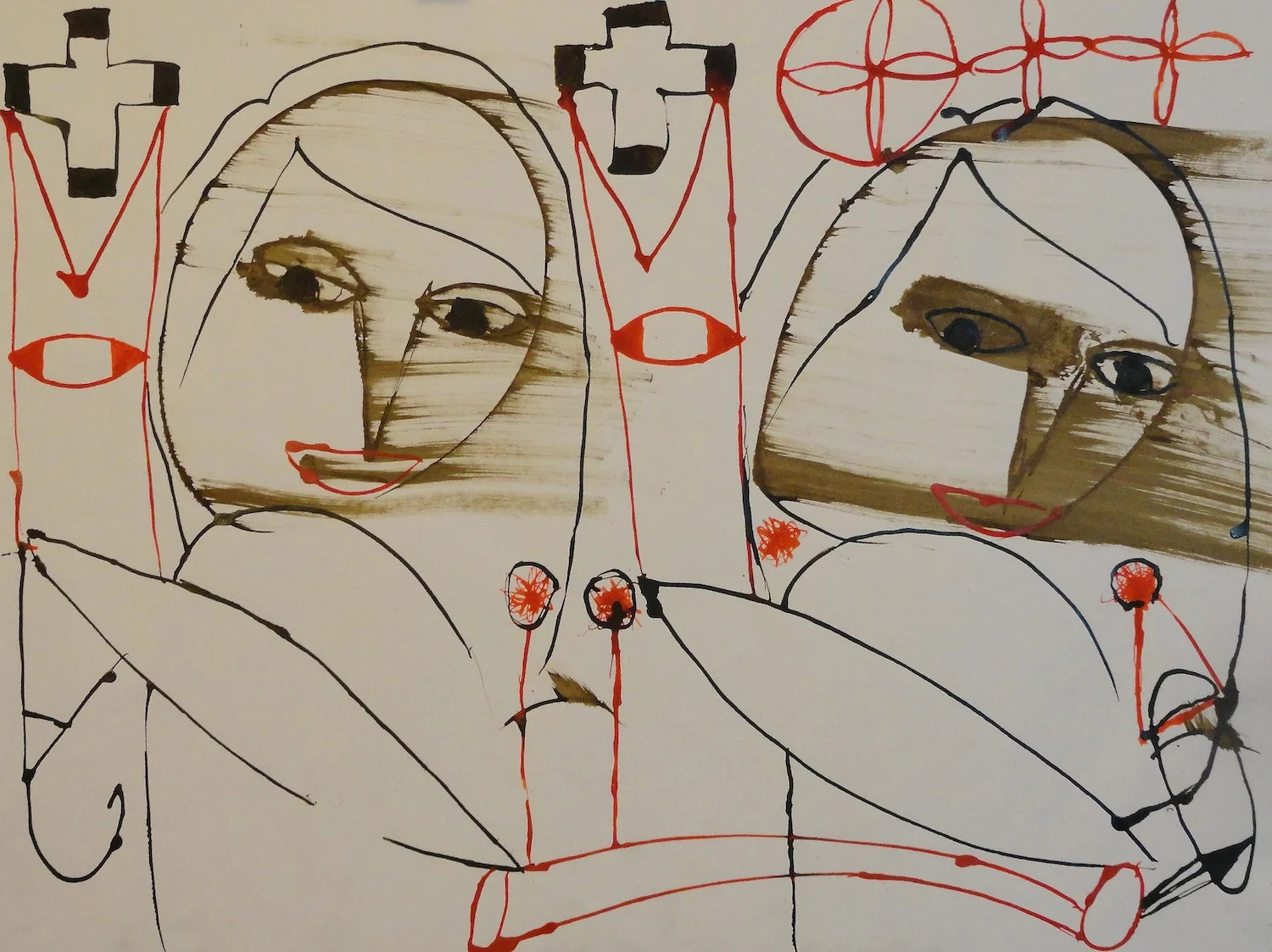  Untitled  18" x 24" Acrylic on Paper  2014   Available &nbsp;- Contact Artist 