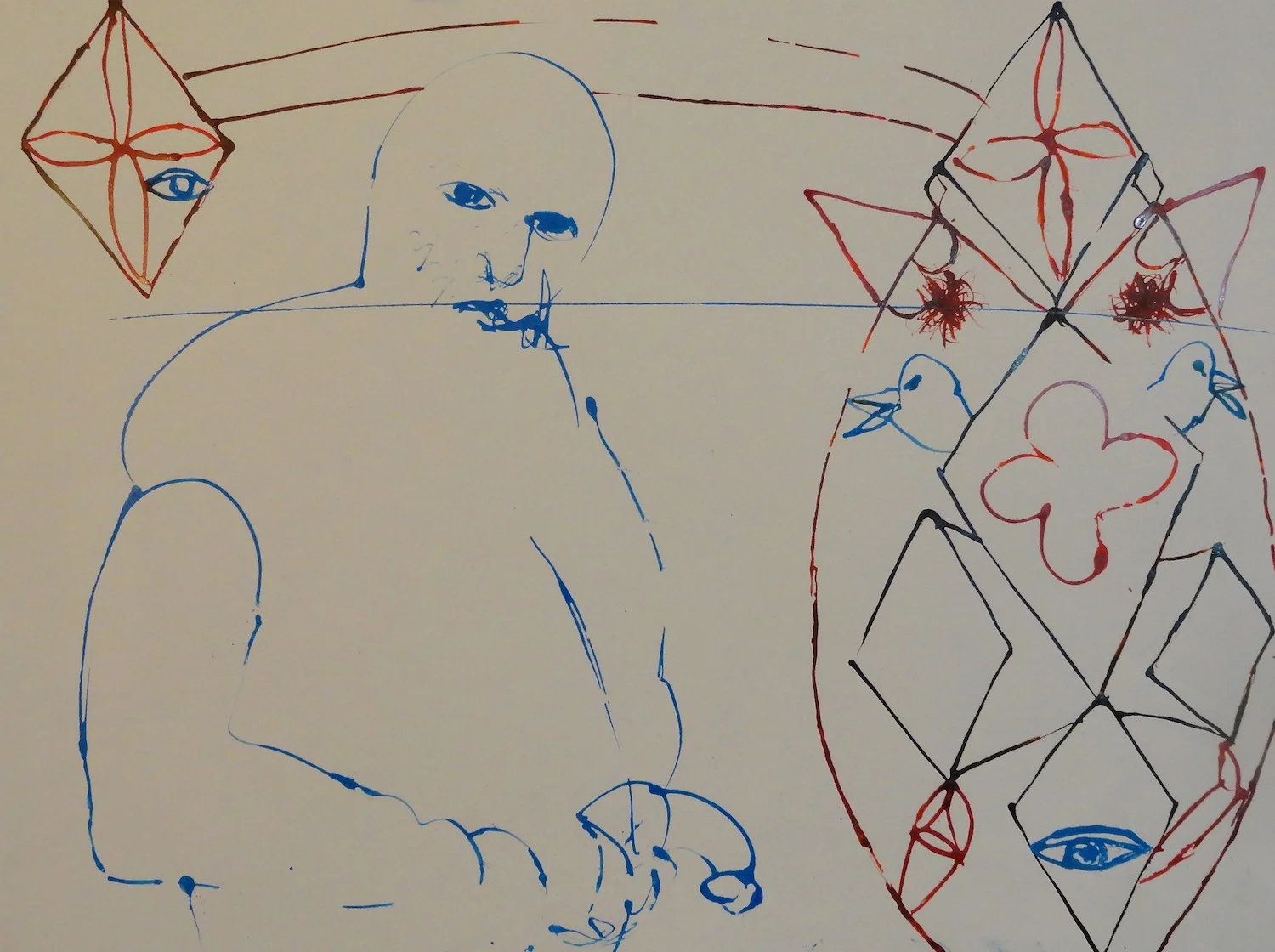  Untitled  18" x 24" Acrylic on Paper  2014   Available &nbsp;- Contact Artist 