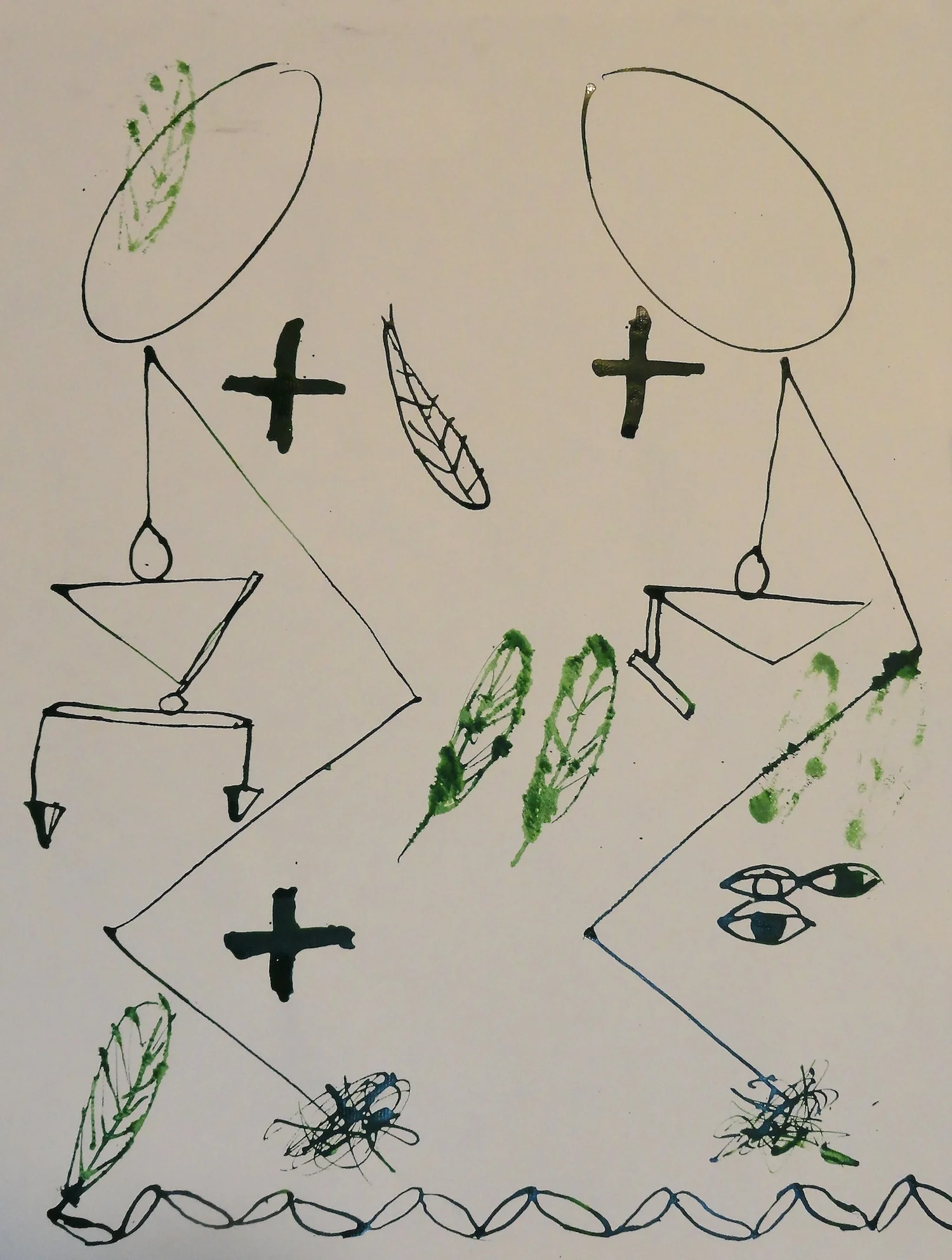  Untitled  18" x 24" Acrylic on Paper  2014   Available &nbsp;- Contact Artist 