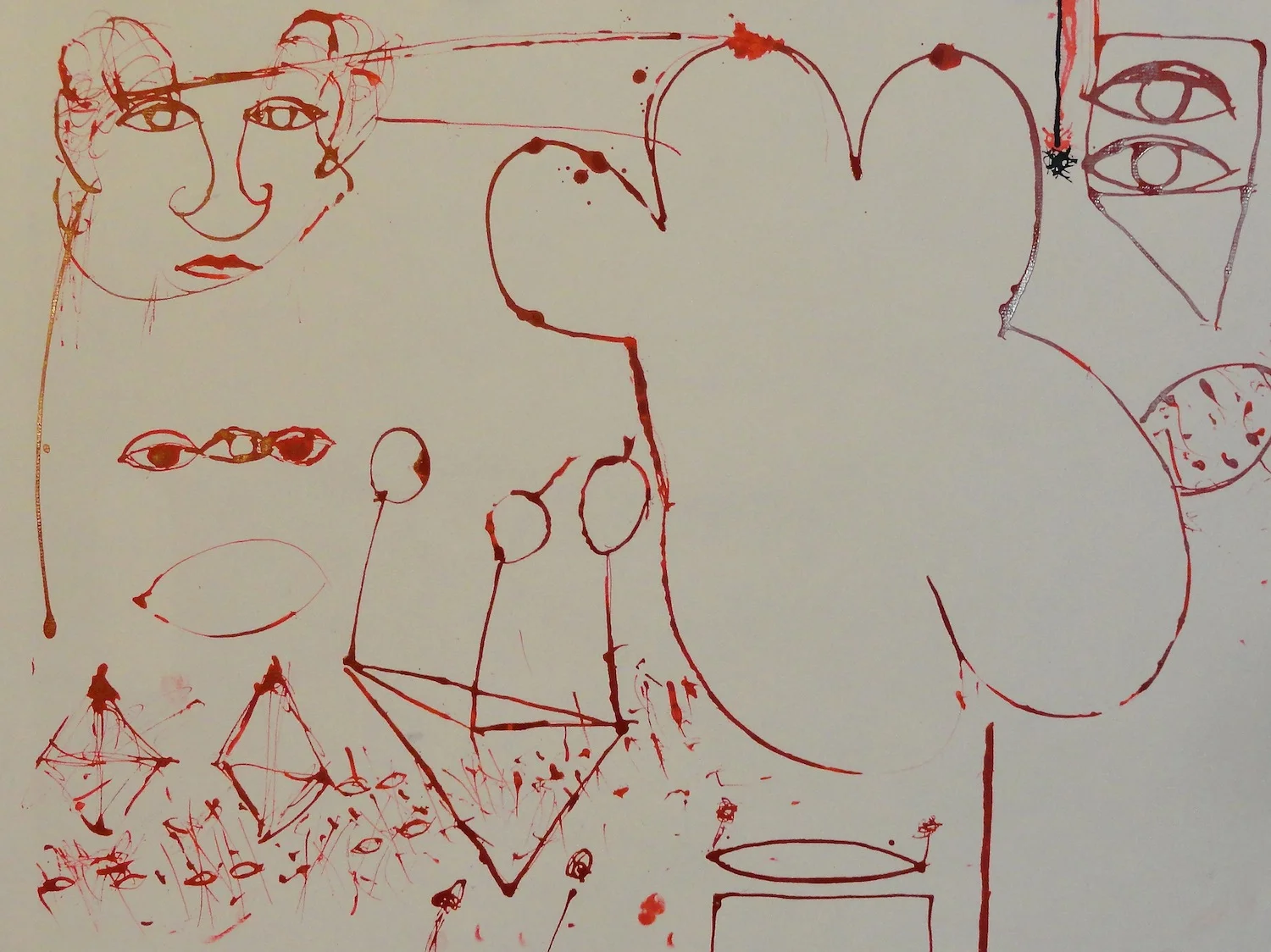  Untitled  18" x 24" Acrylic on Paper  2014   Available &nbsp;- Contact Artist 