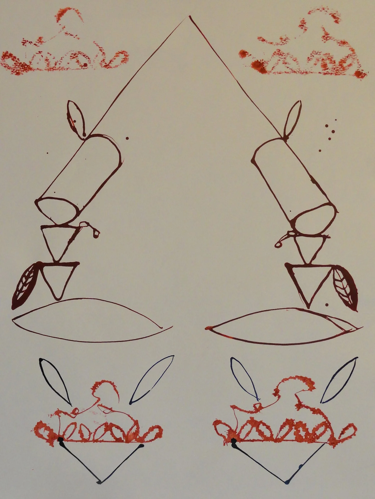  Untitled  18" x 24" Acrylic on Paper  2014   Available &nbsp;- Contact Artist 