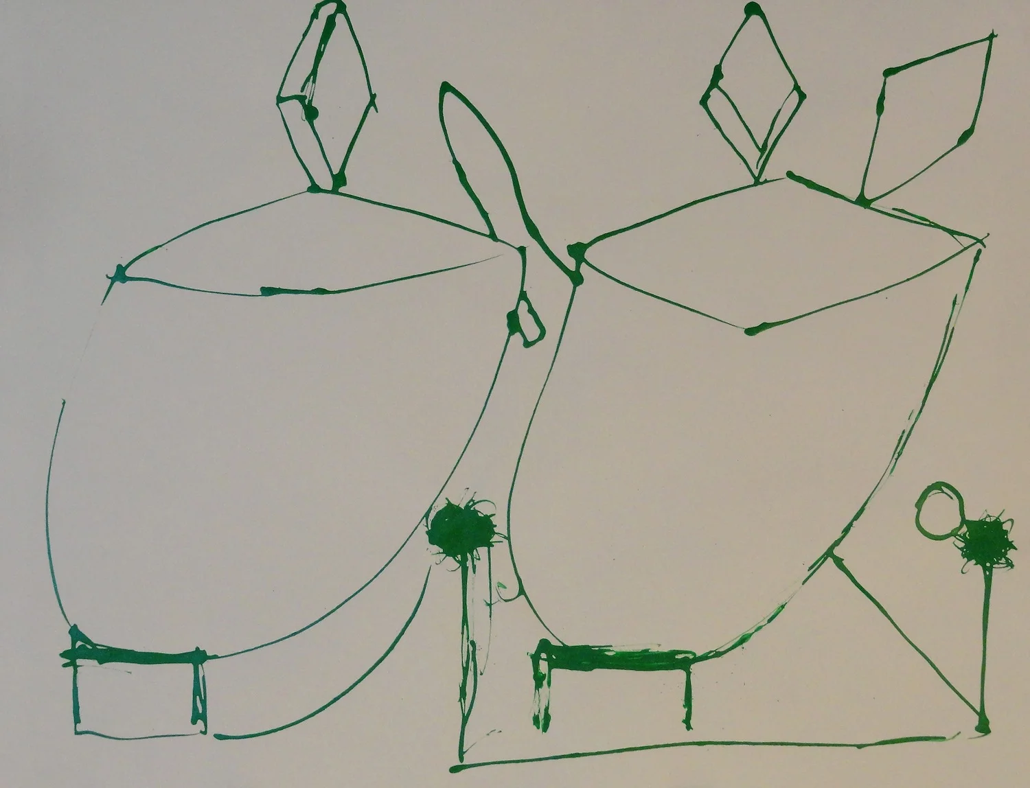  Untitled  18" x 24" Acrylic on Paper  2014   Available &nbsp;- Contact Artist 