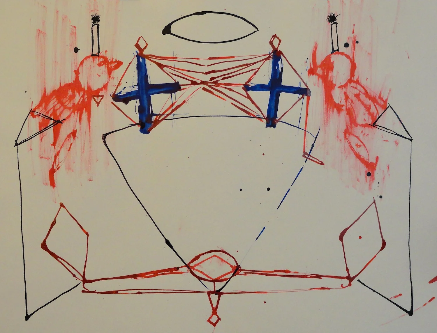  Untitled  18" x 24" Acrylic on Paper  2014   Available &nbsp;- Contact Artist 