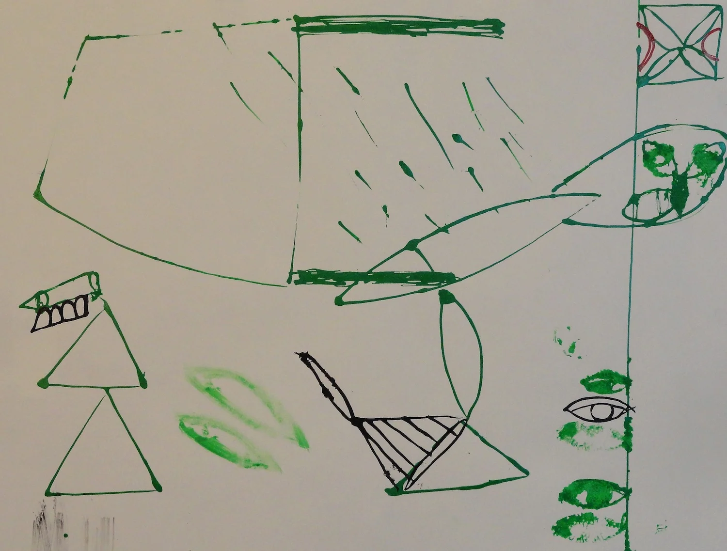  Untitled  18" x 24" Acrylic on Paper  2014   Available &nbsp;- Contact Artist    